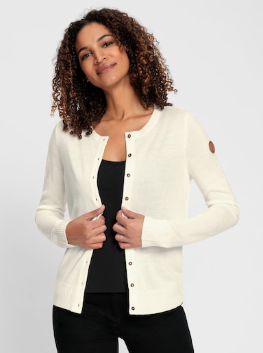 Strickjacke - ecru