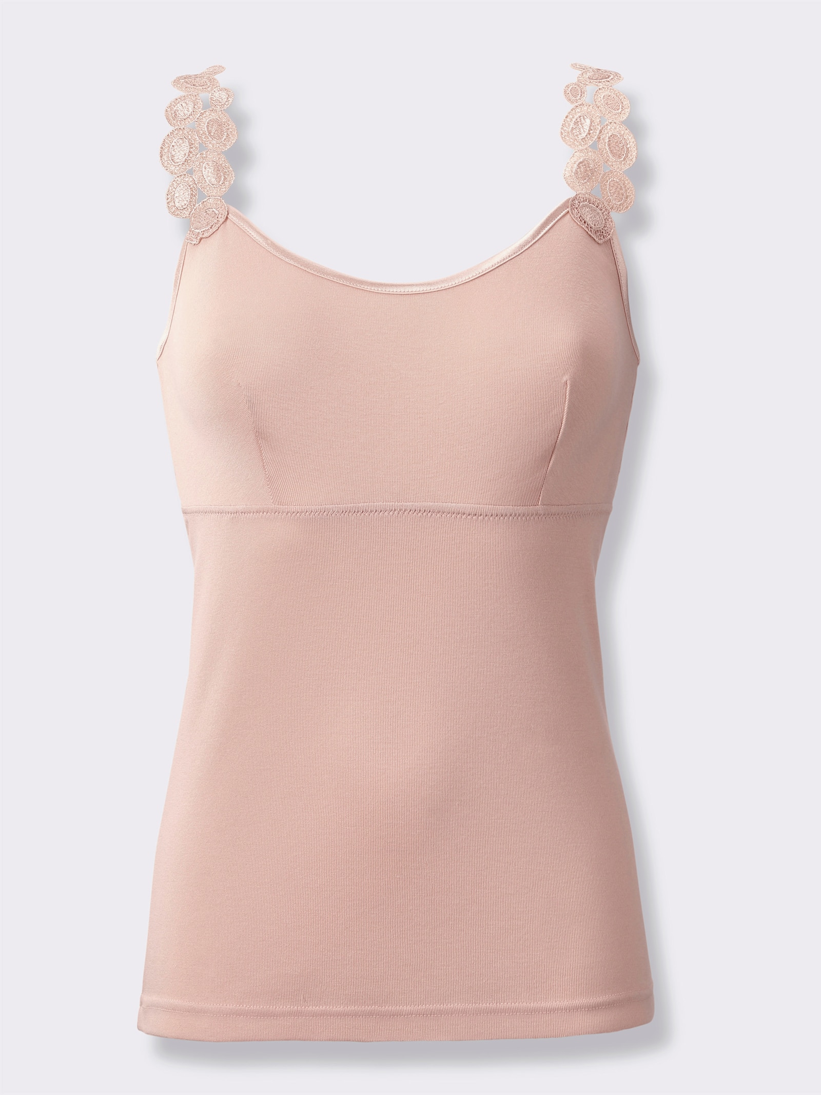 wäschepur BH-Hemd ohne Bügel - puder