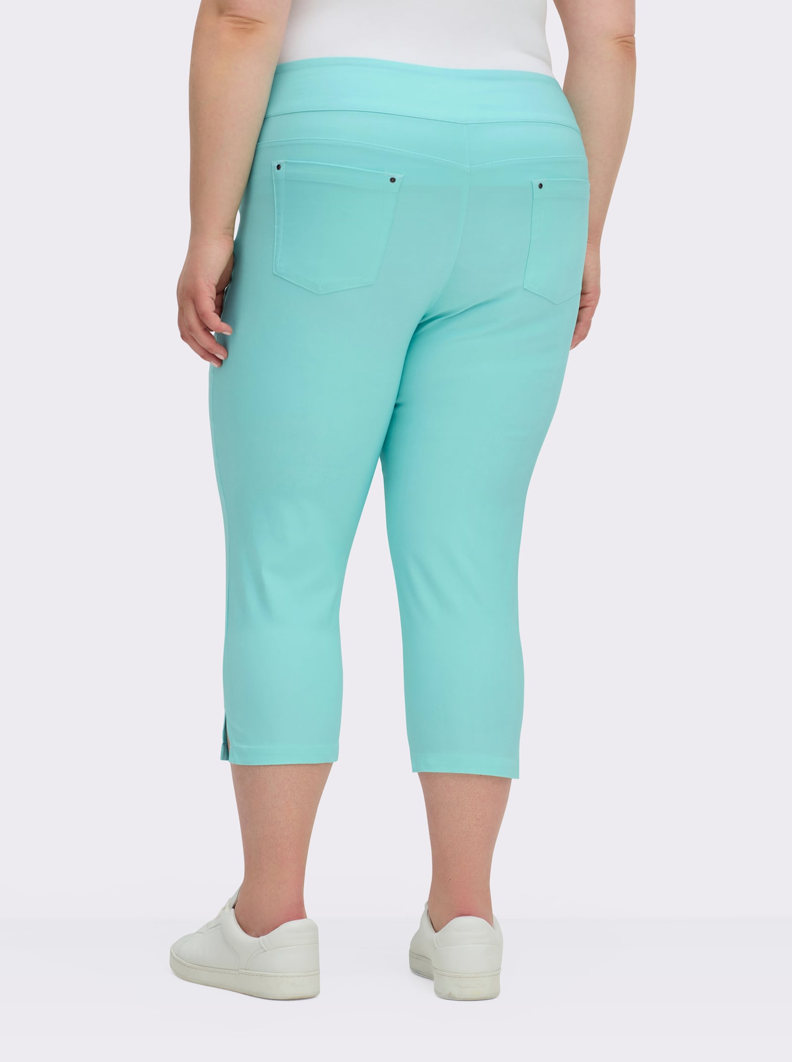 Stretch-Hose in Wadenlänge - aqua
