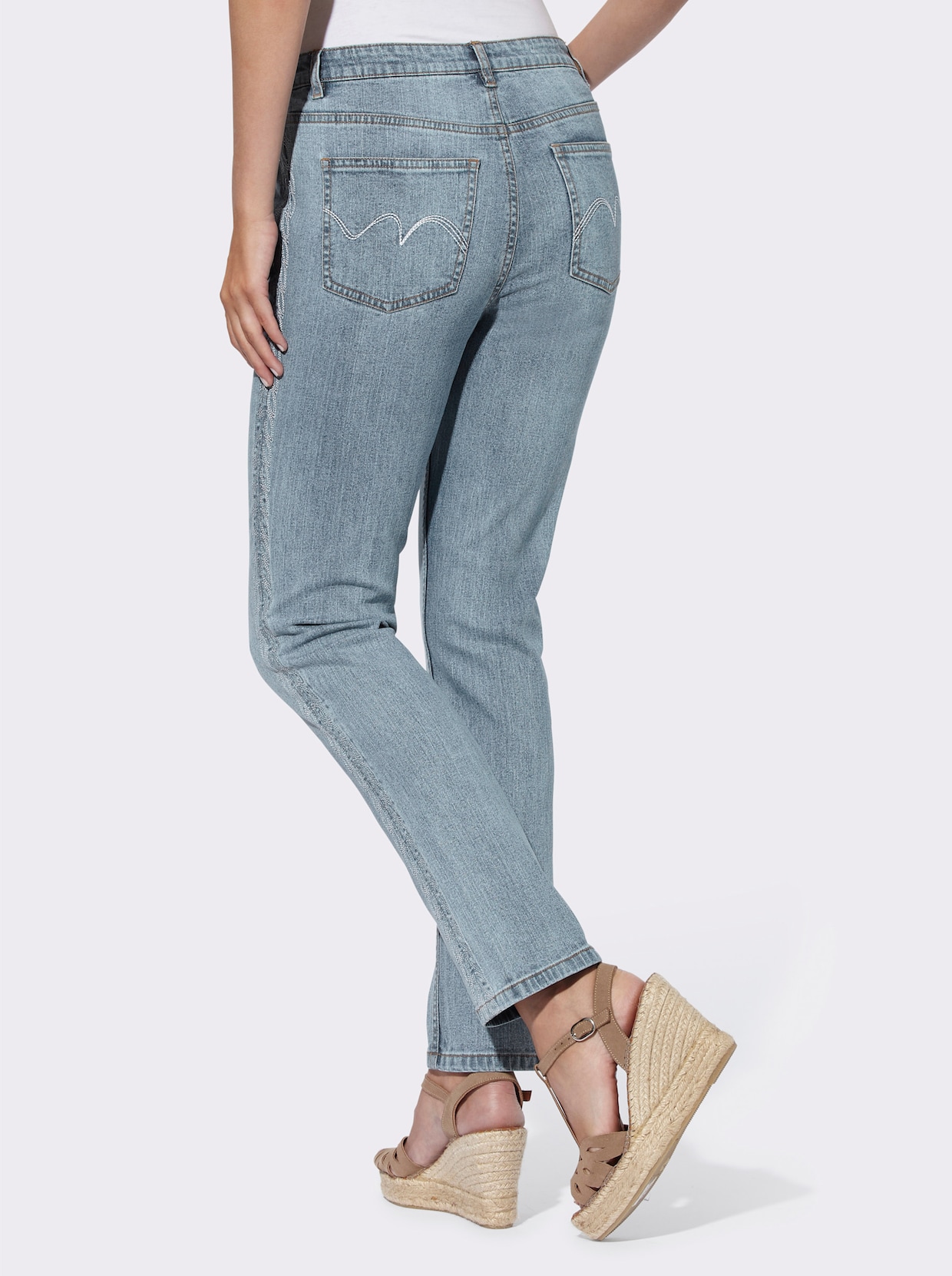 heine 5-Pocket-Jeans - blue-bleached