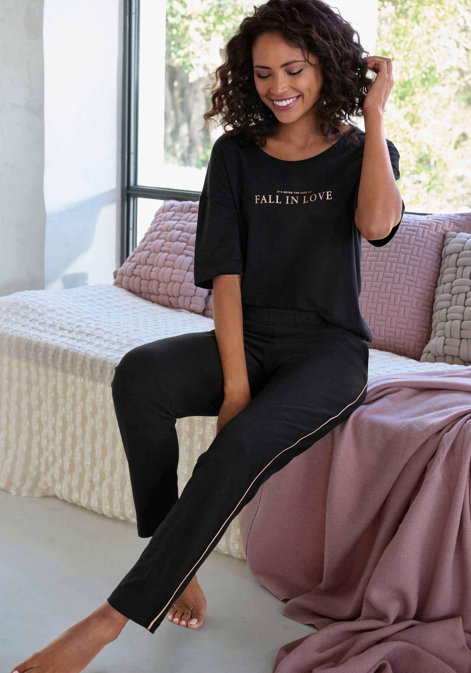 Vivance Dreams Pyjama - schwarz