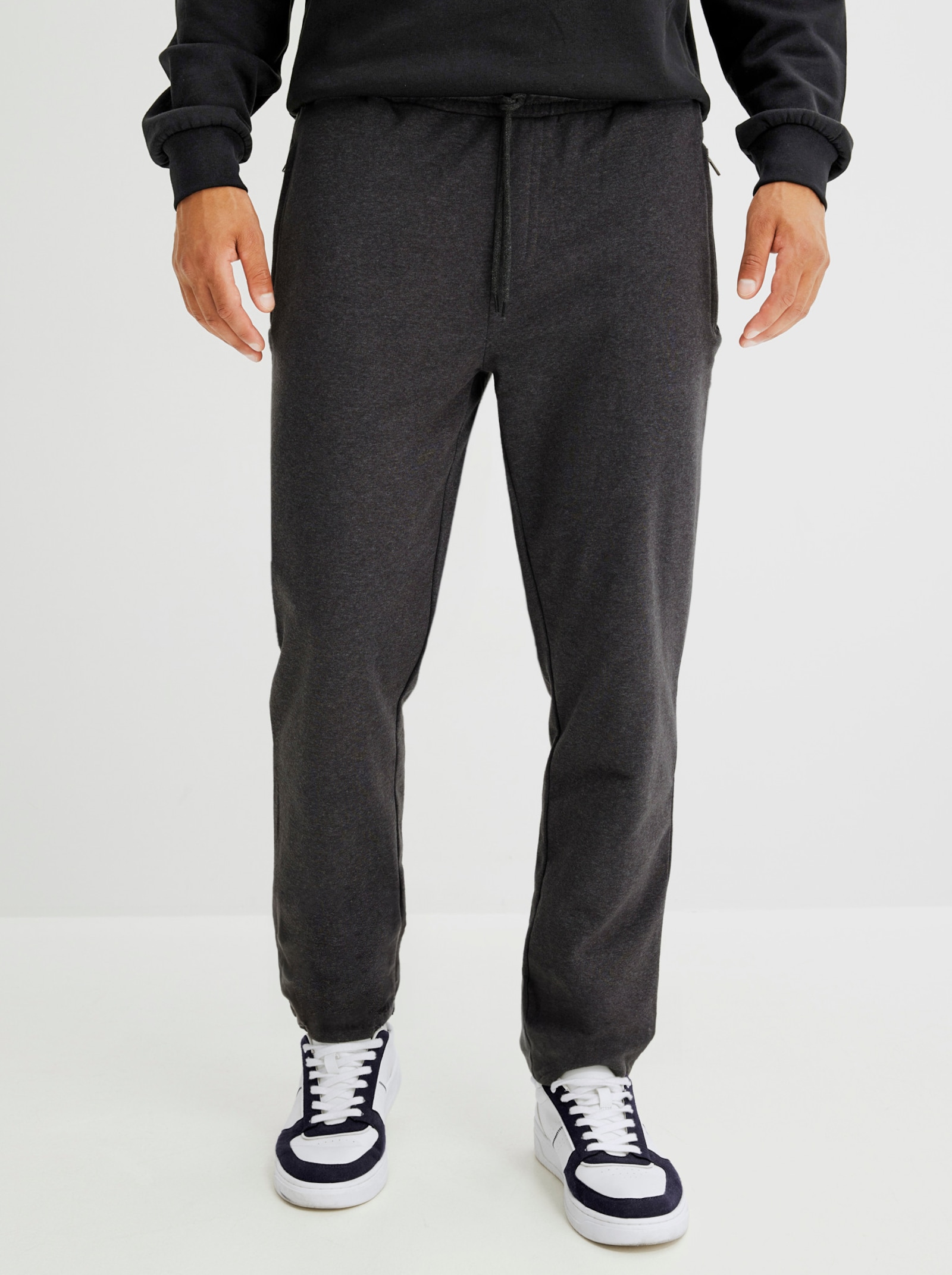 Catamaran Sports Vrijetijdsbroek met verborgen ritszakken - antraciet gemêleerd