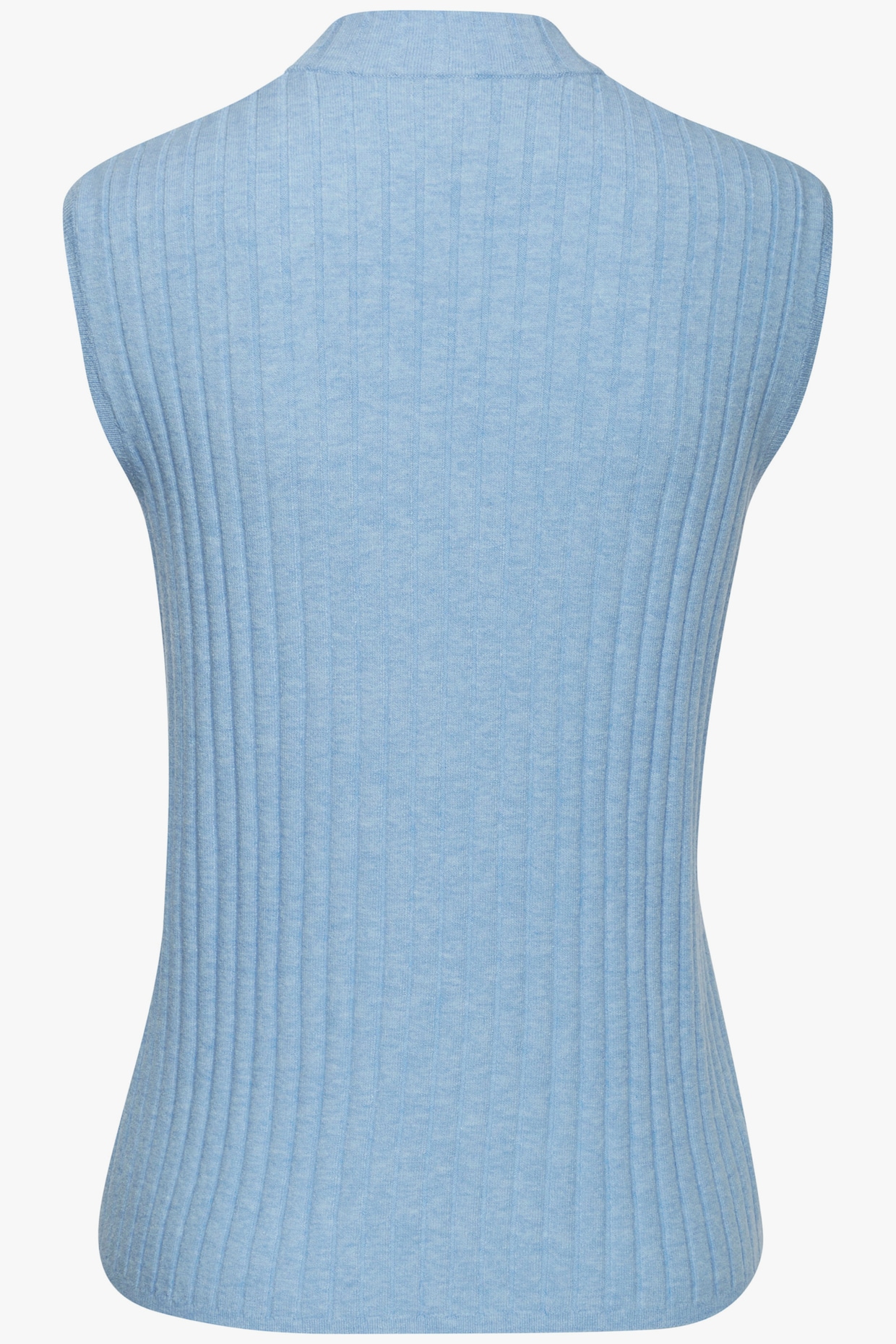 Tricottop - blauw gemêleerd