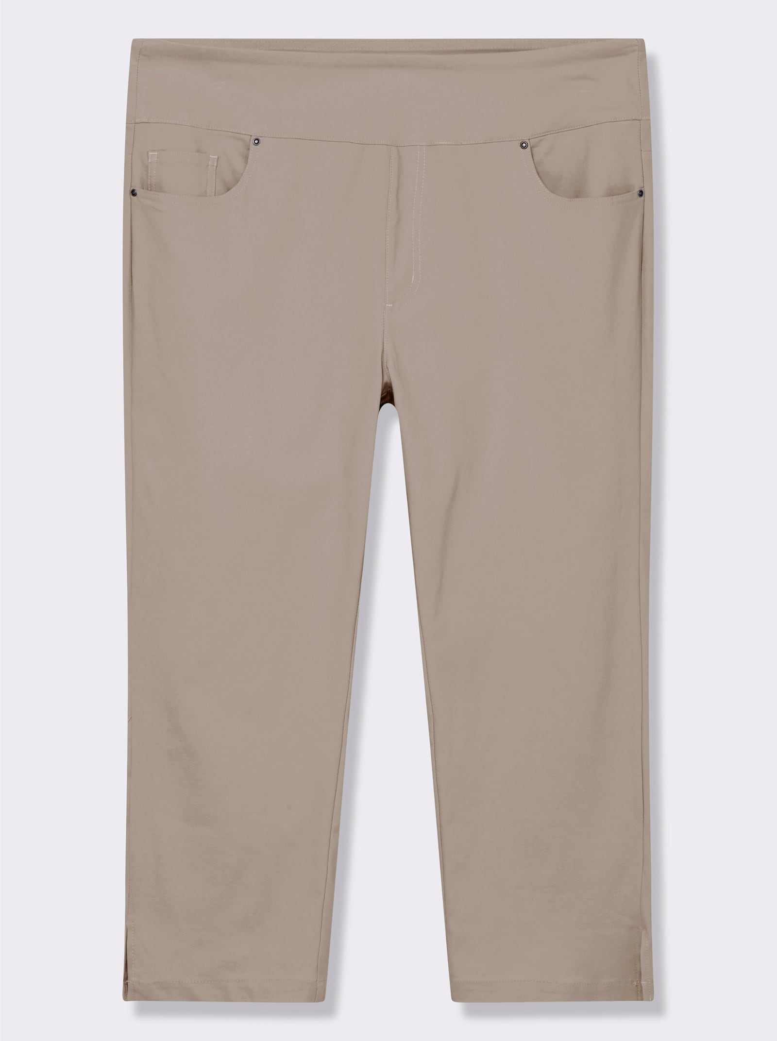 Stretch-Hose in Wadenlänge - stein
