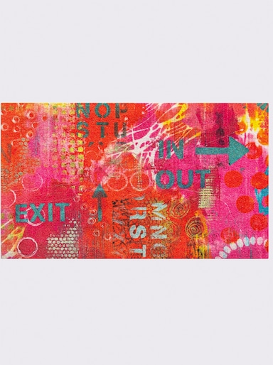 wash+dry by Kleen-Tex Voetmat - pink gedessineerd