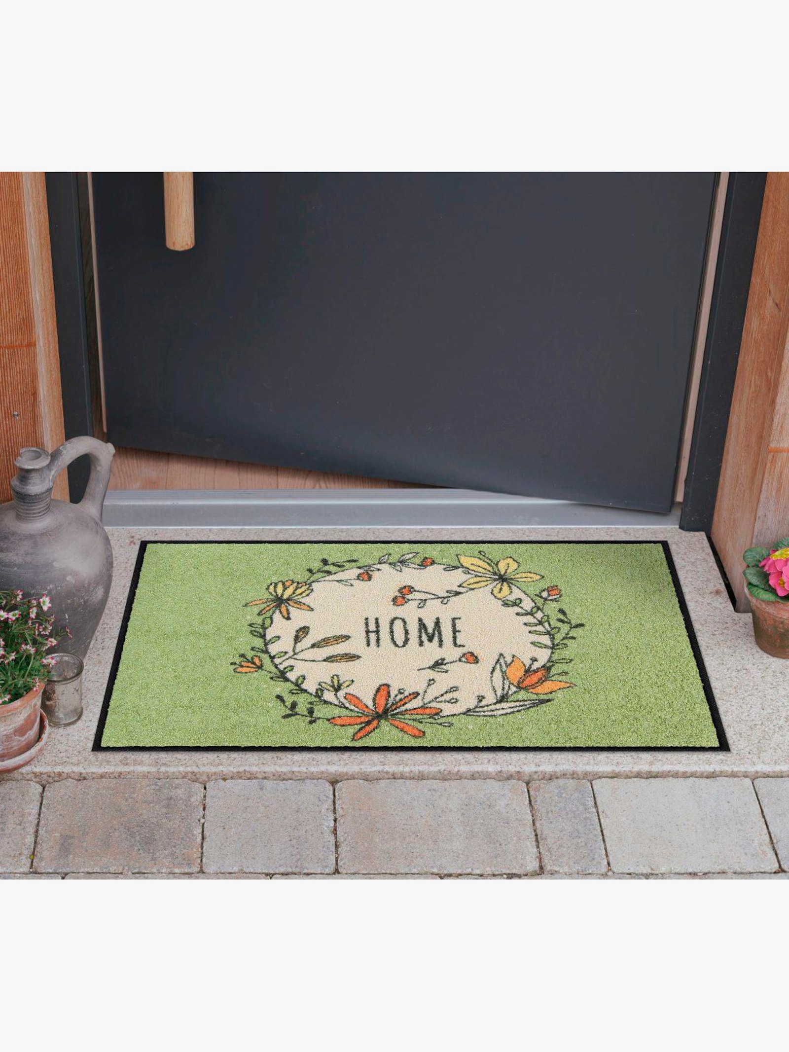 Salonloewe Fußmatte - mint-ecru