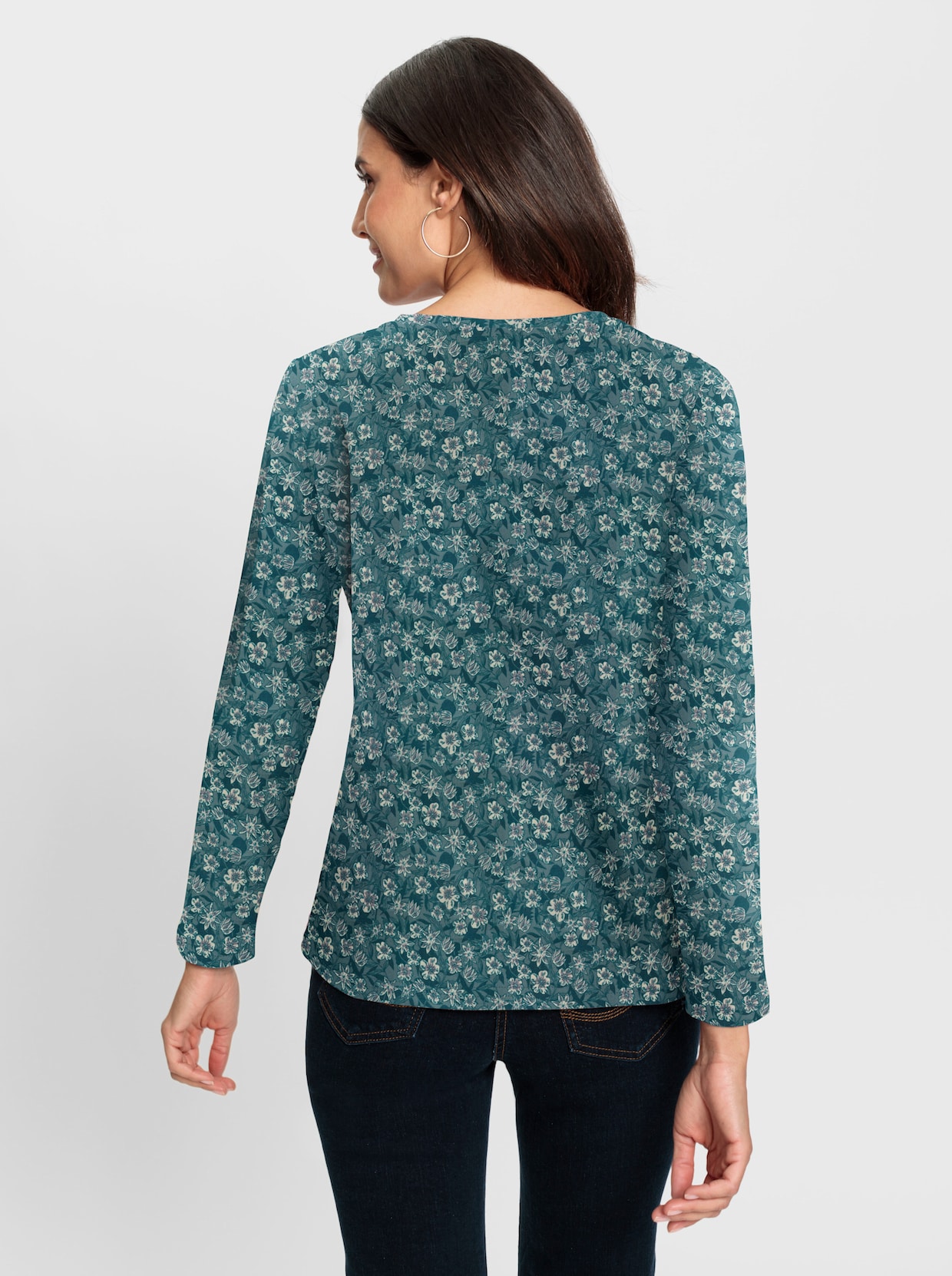 Print-Shirt - jade-bedruckt