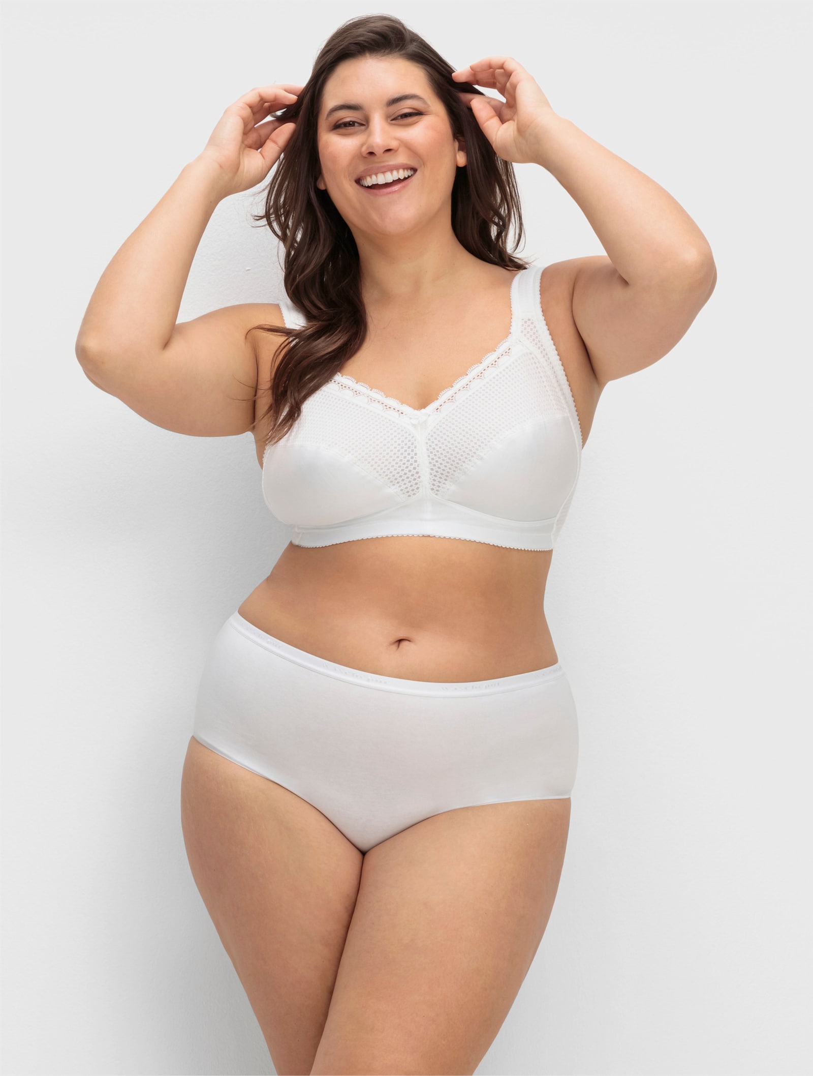 Taillenslip mit Elastik-Abschlüssen - weiß