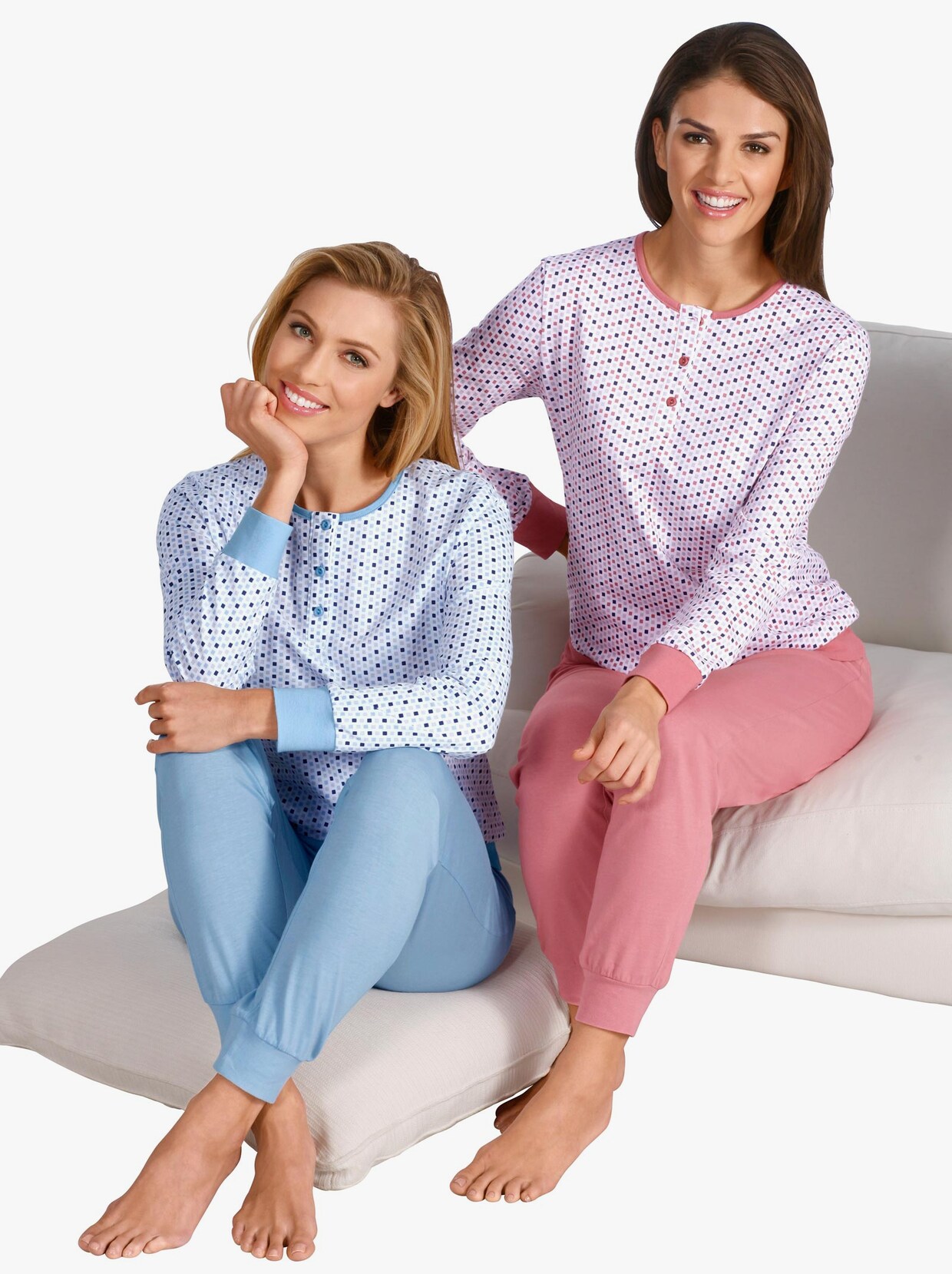 wäschepur Pyjamas - blekblå + ljung