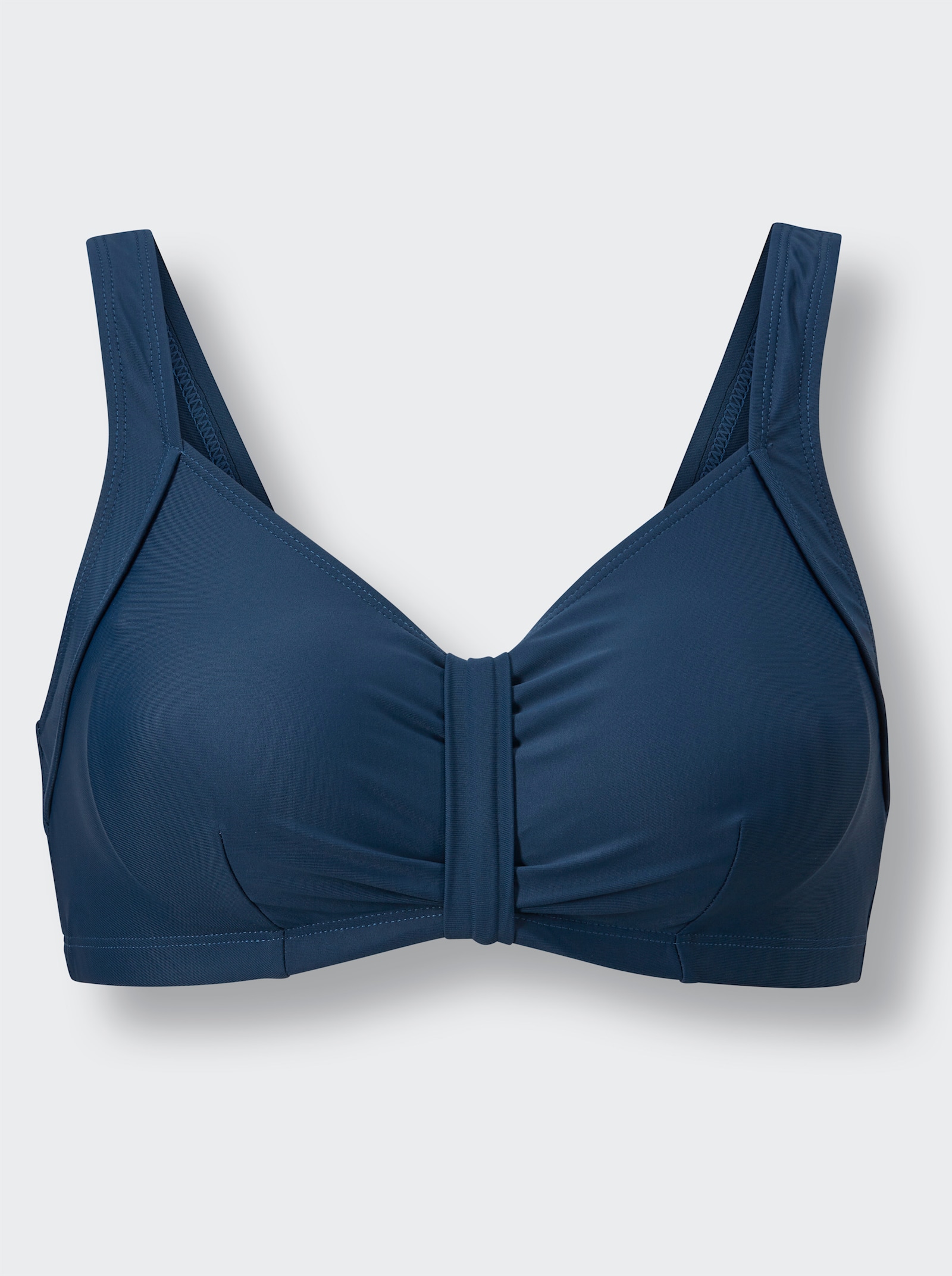 feel good Bikini-Oberteil mit Zierriegel - dunkelblau