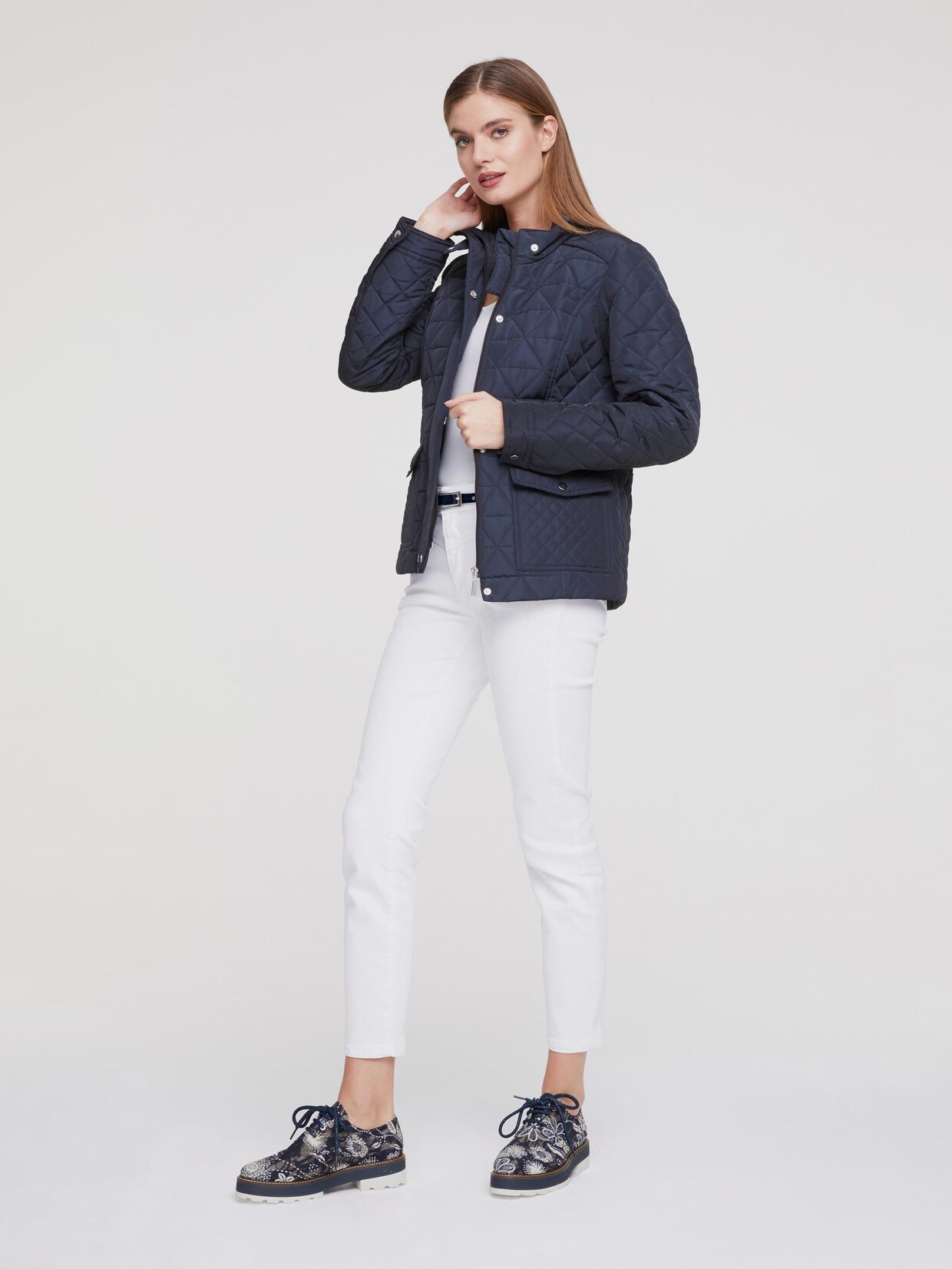 Ashley Brooke Steppjacke - marine