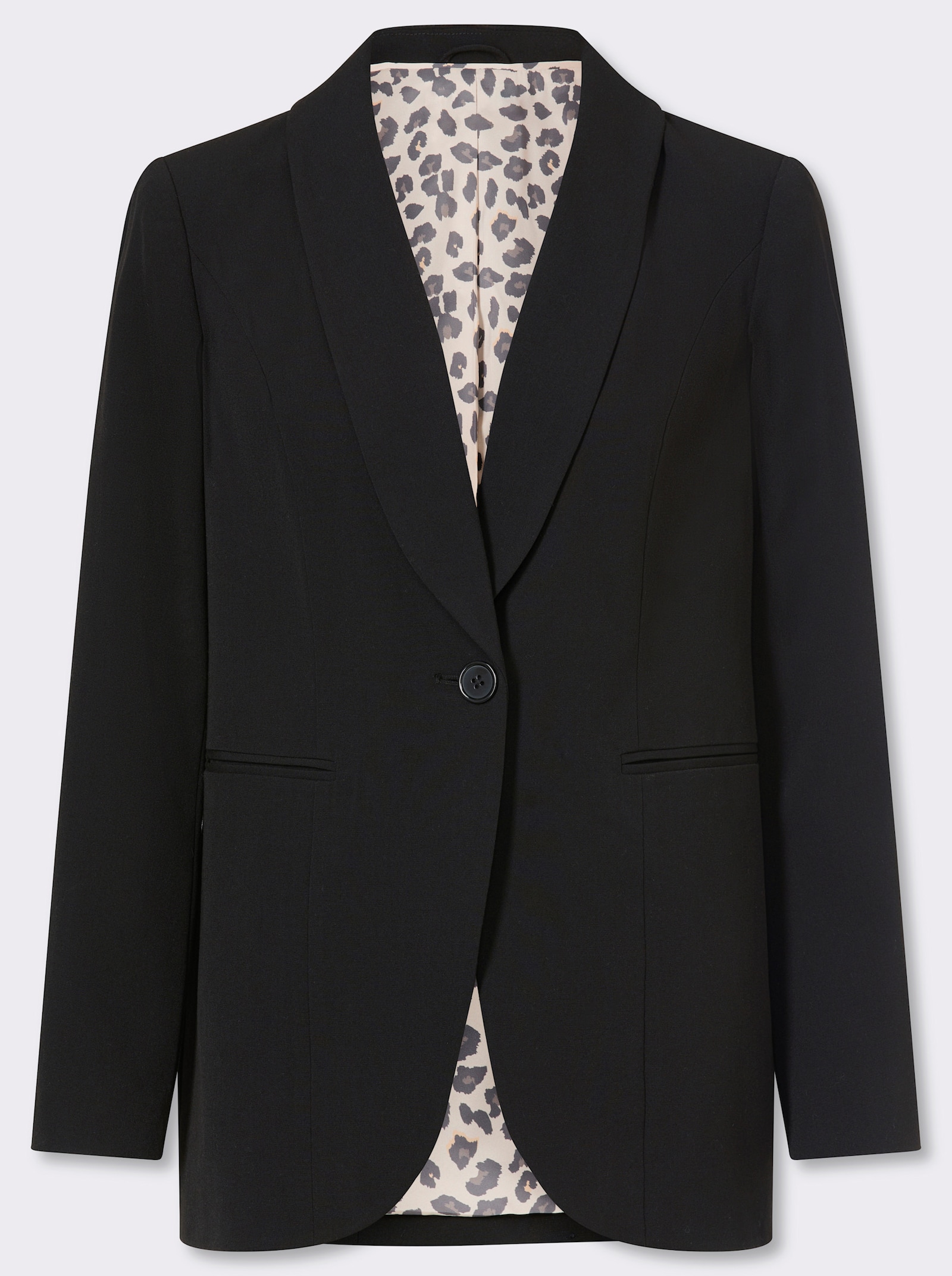 heine Blazer mit Reverskragen - schwarz