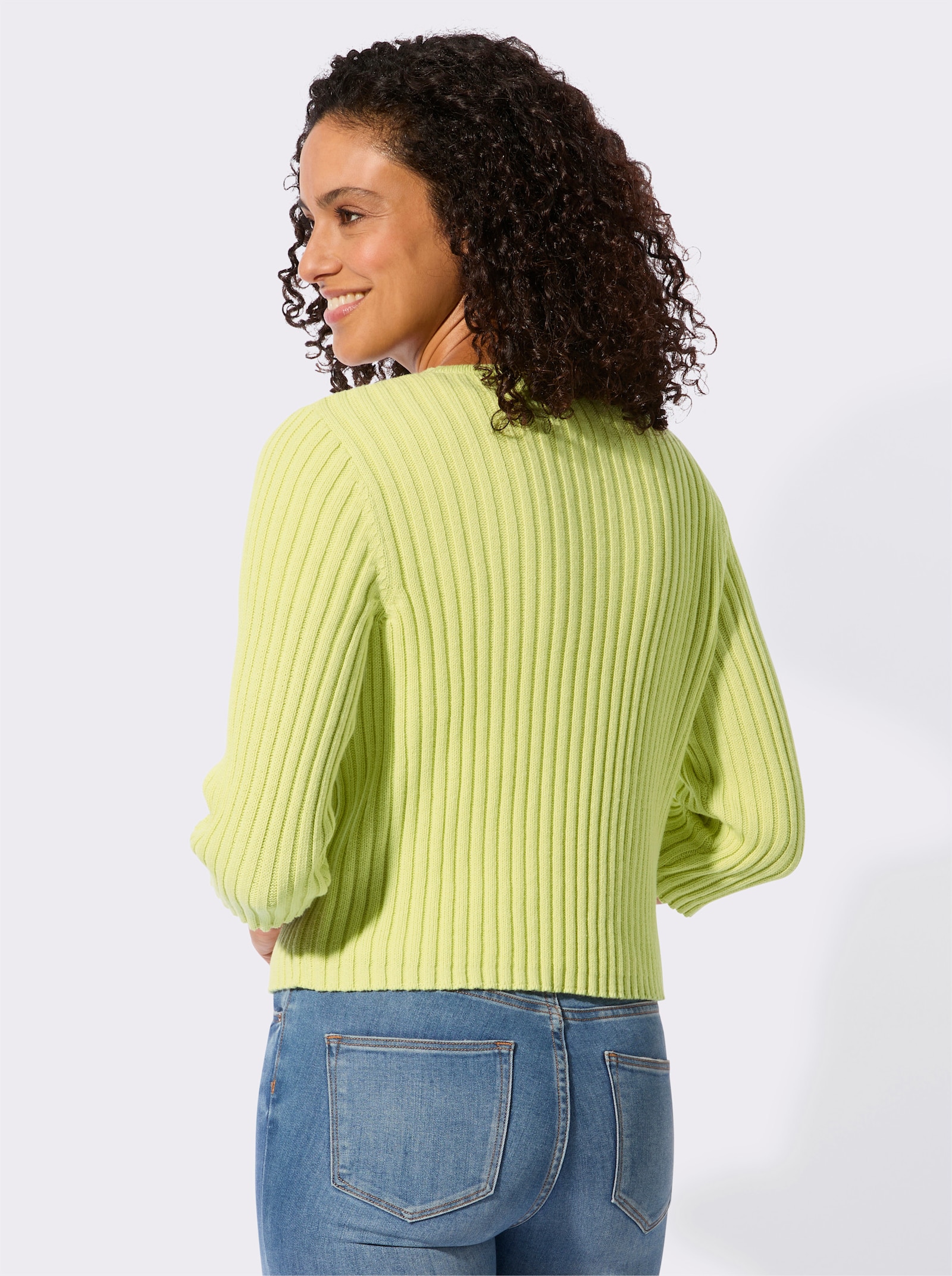 Bolero mit Knopfverschluss - pistazie