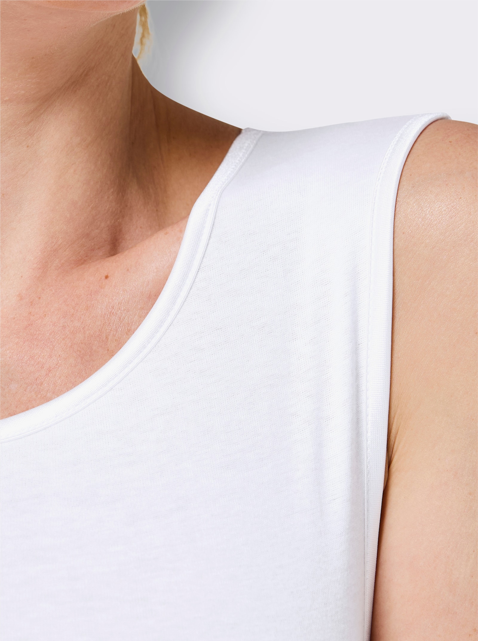 wäschepur Achseltop - weiß
