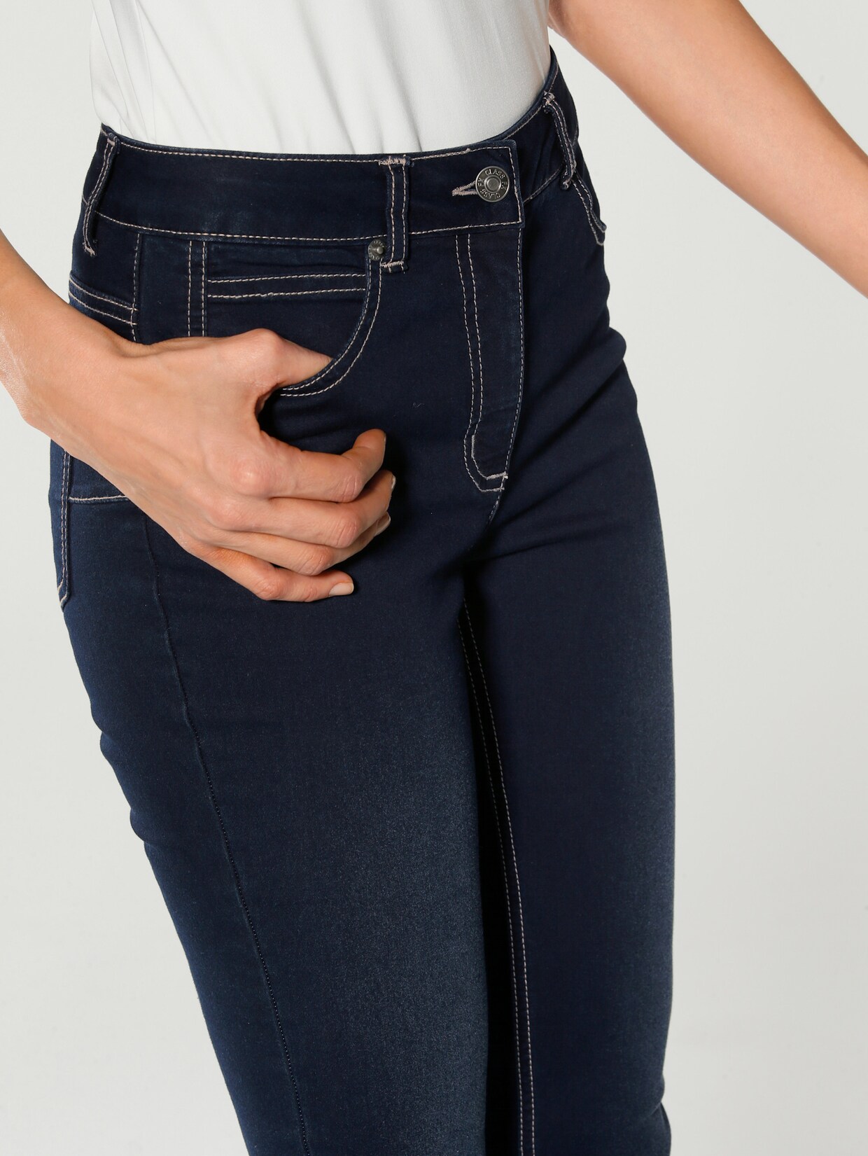 heine Bauchweg-Jeans - dark used