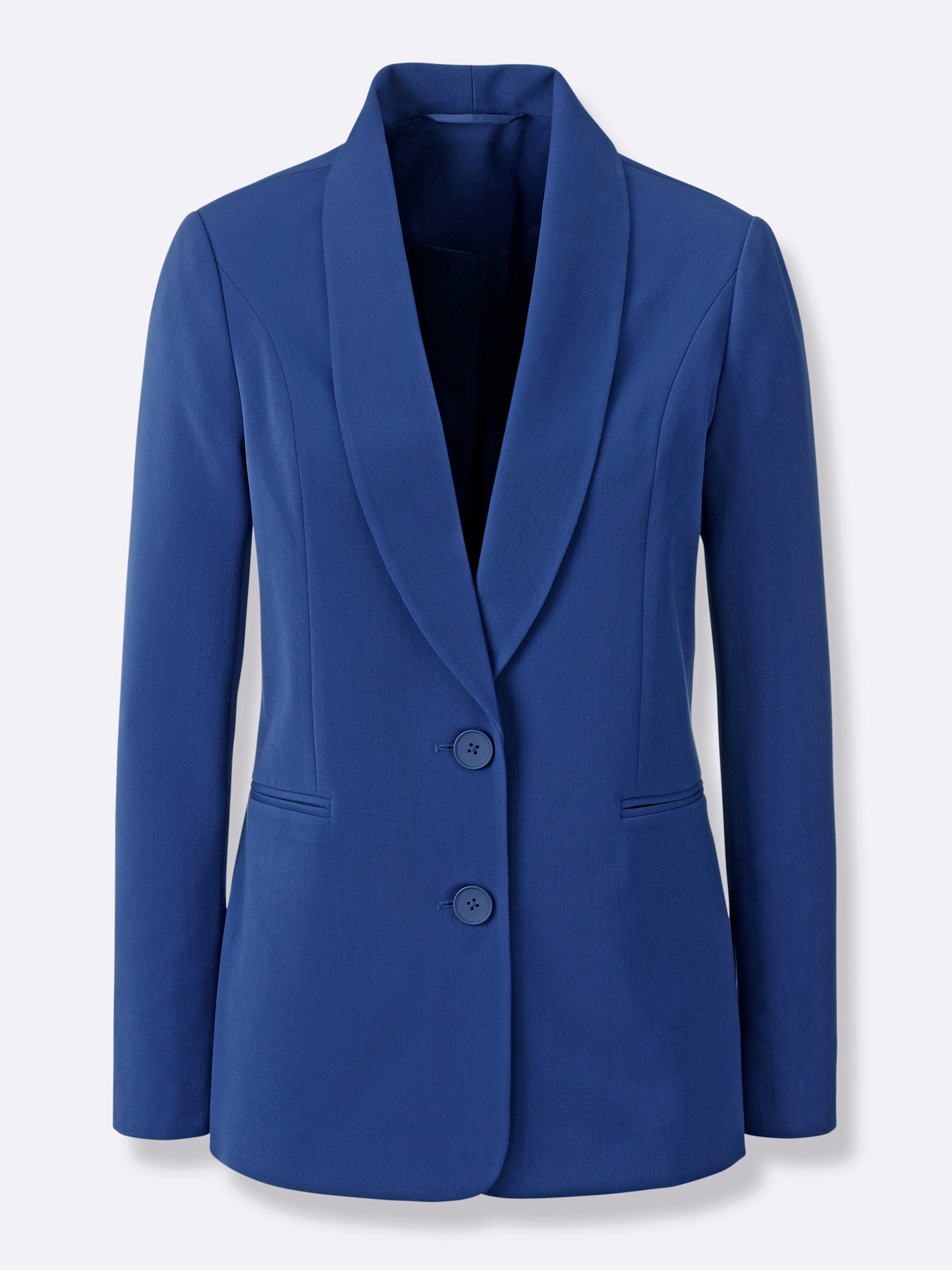 Blejzr s ramenními vycpávkami - královská modrá