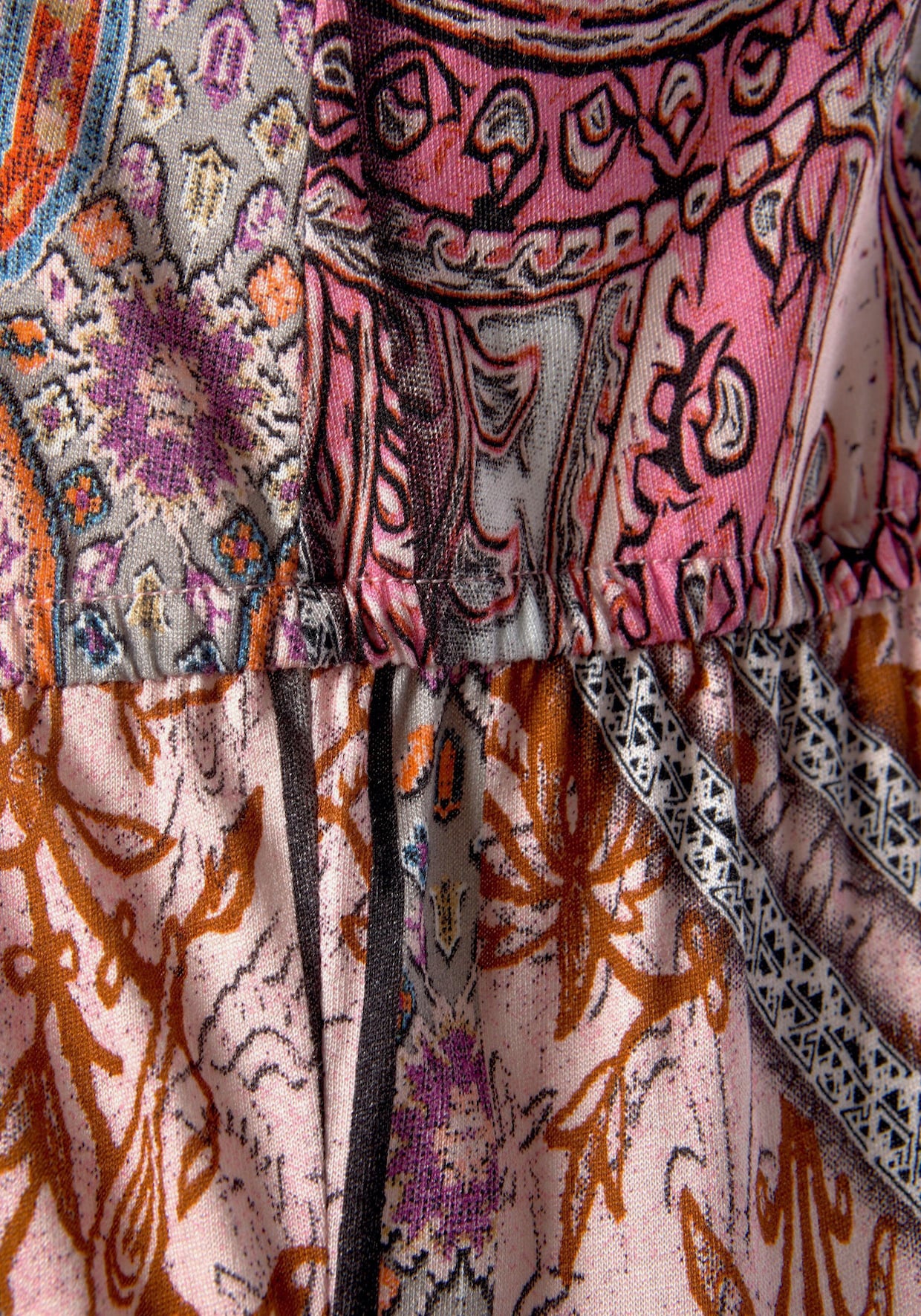 Buffalo Robe longue - rose imprimé