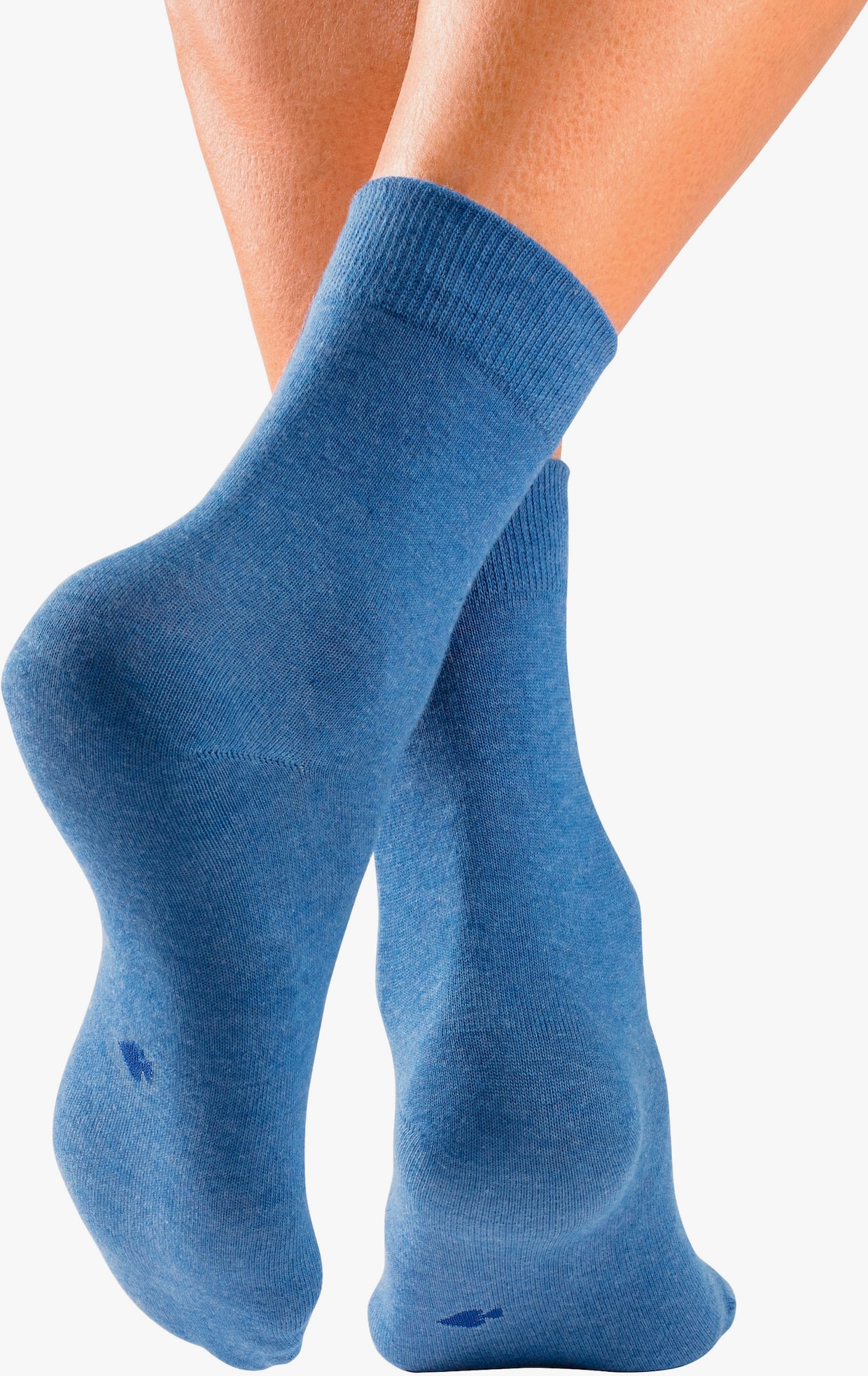 H.I.S Basicsocken - 2x schwarz, 2x blau, 2x blau-meliert, 2x jeans-meliert, 2x weiss