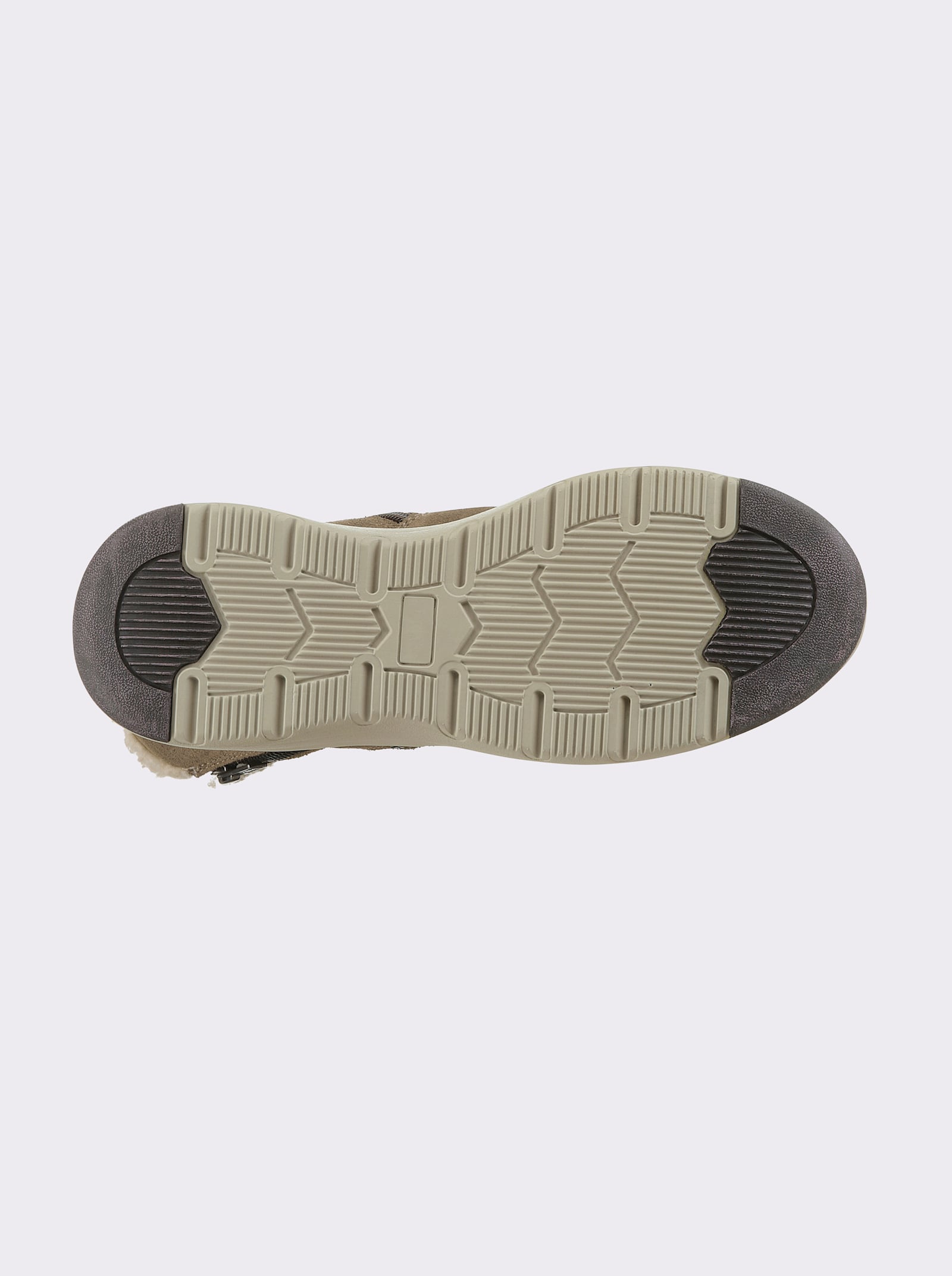 airsoft modern+ Enkellaarsje met dubbele ritssluiting - beige