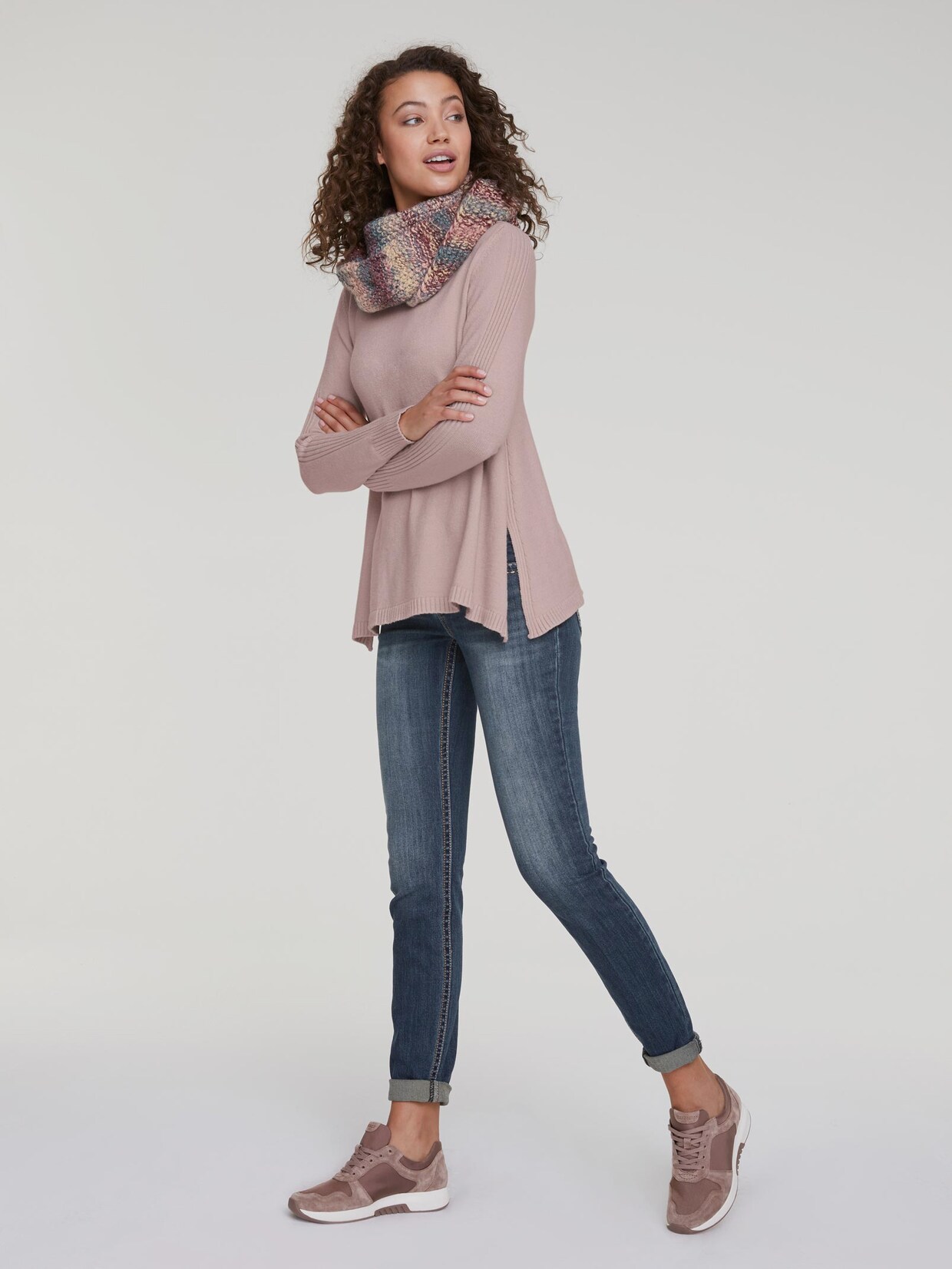 Best Connections Longpullover - rosé