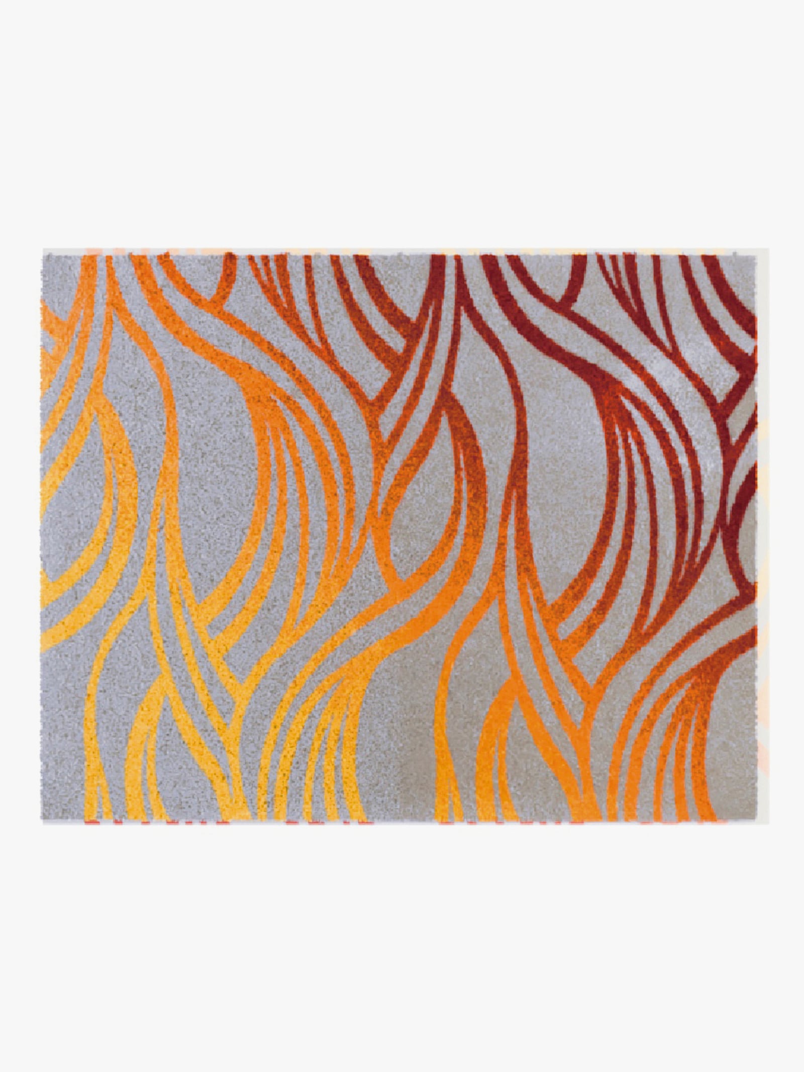 Grund Badematte - orange-grau