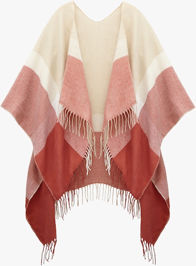 LASCANA Strickponcho - hellbeige-mauve