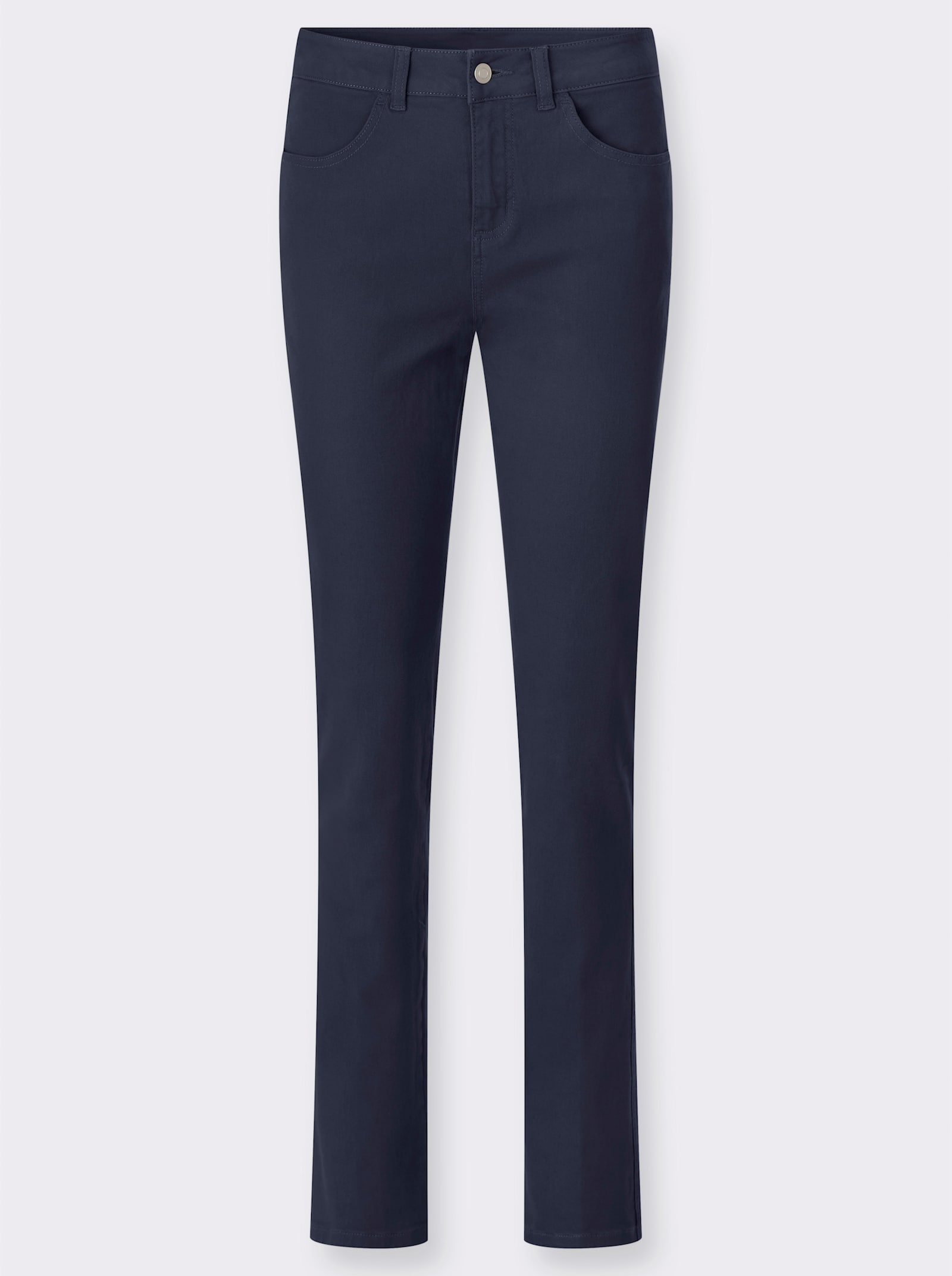 Röhrenjeans in Twill-Qualität - marine