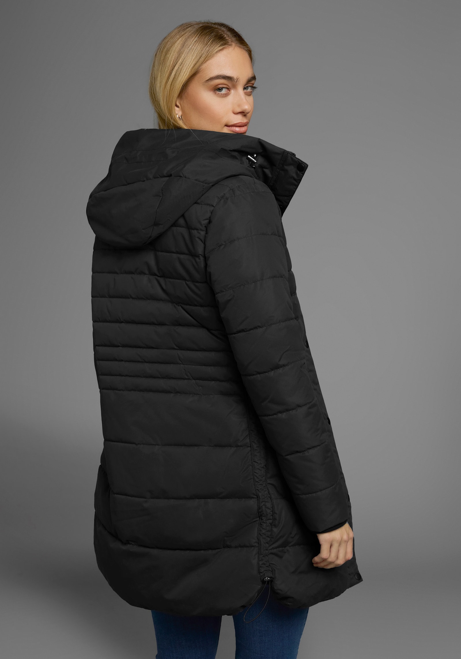 Polarino Wintermantel - schwarz