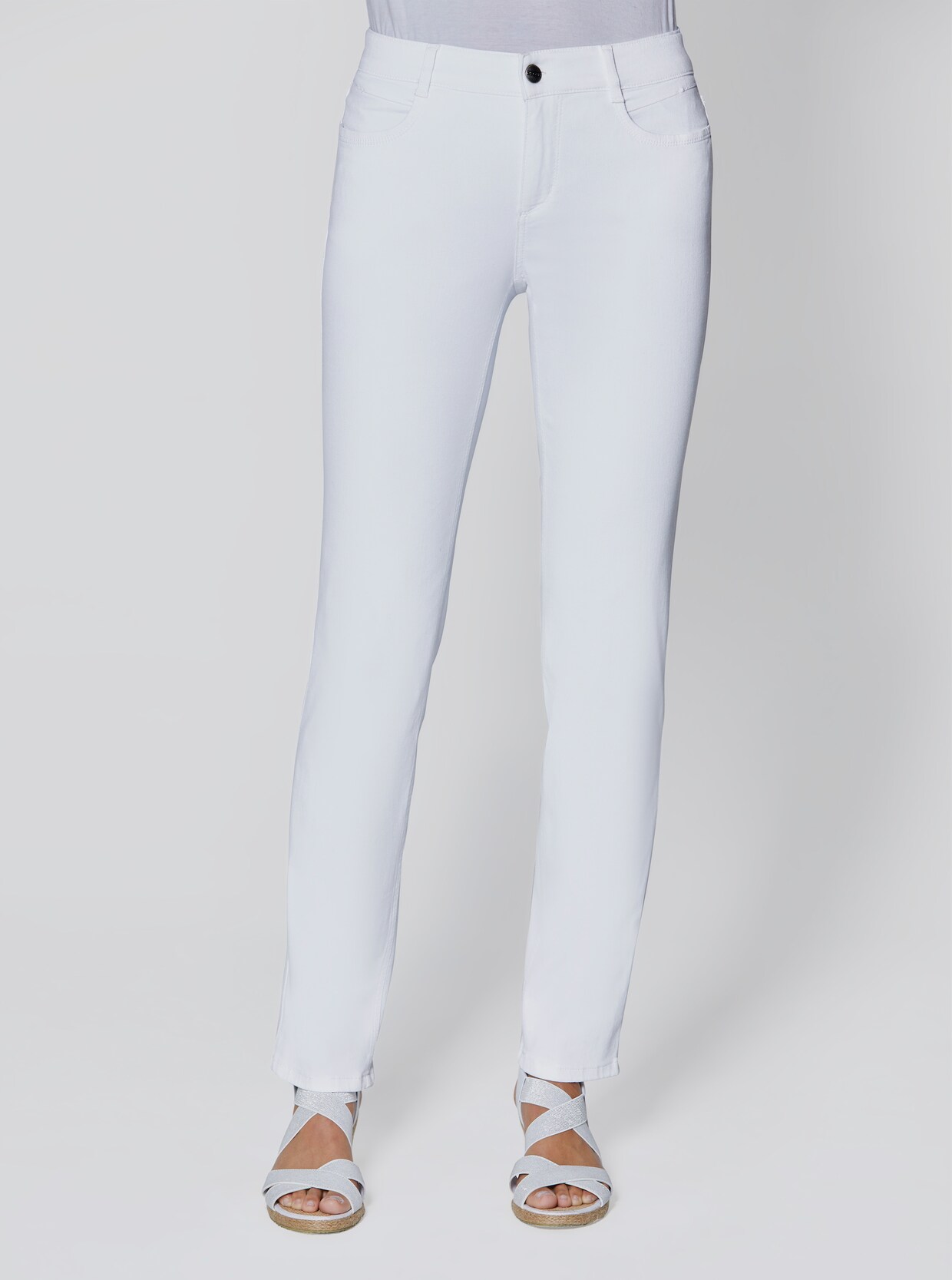 Ascari Stretch-Jeans - weiß