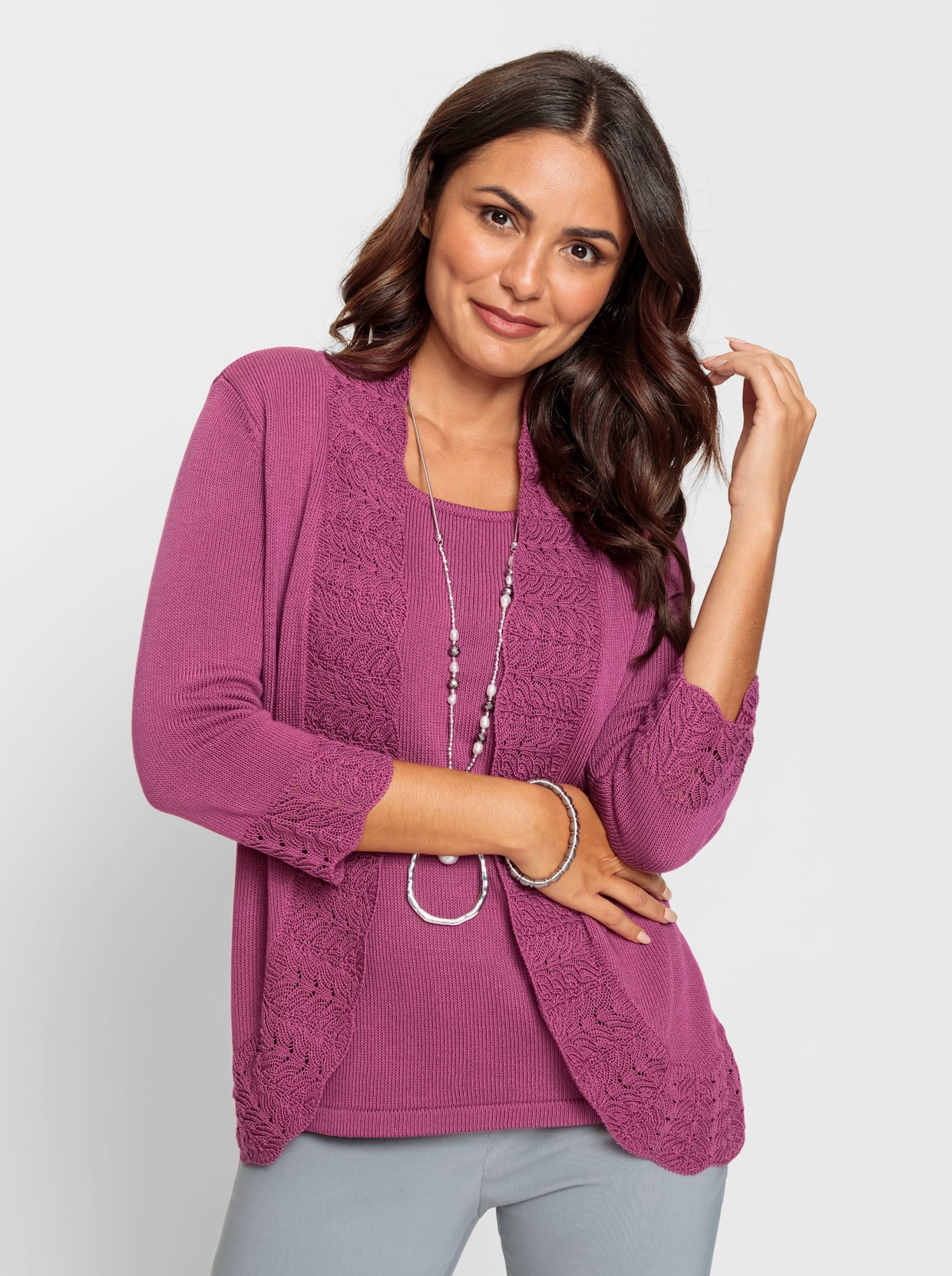 2-in-1-pullover - heide