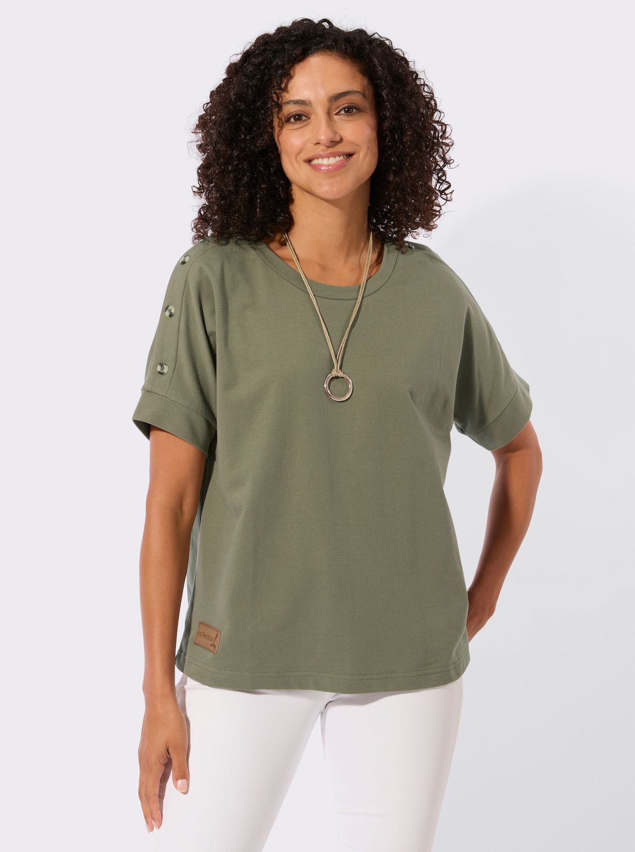 Sweatshirt - khaki