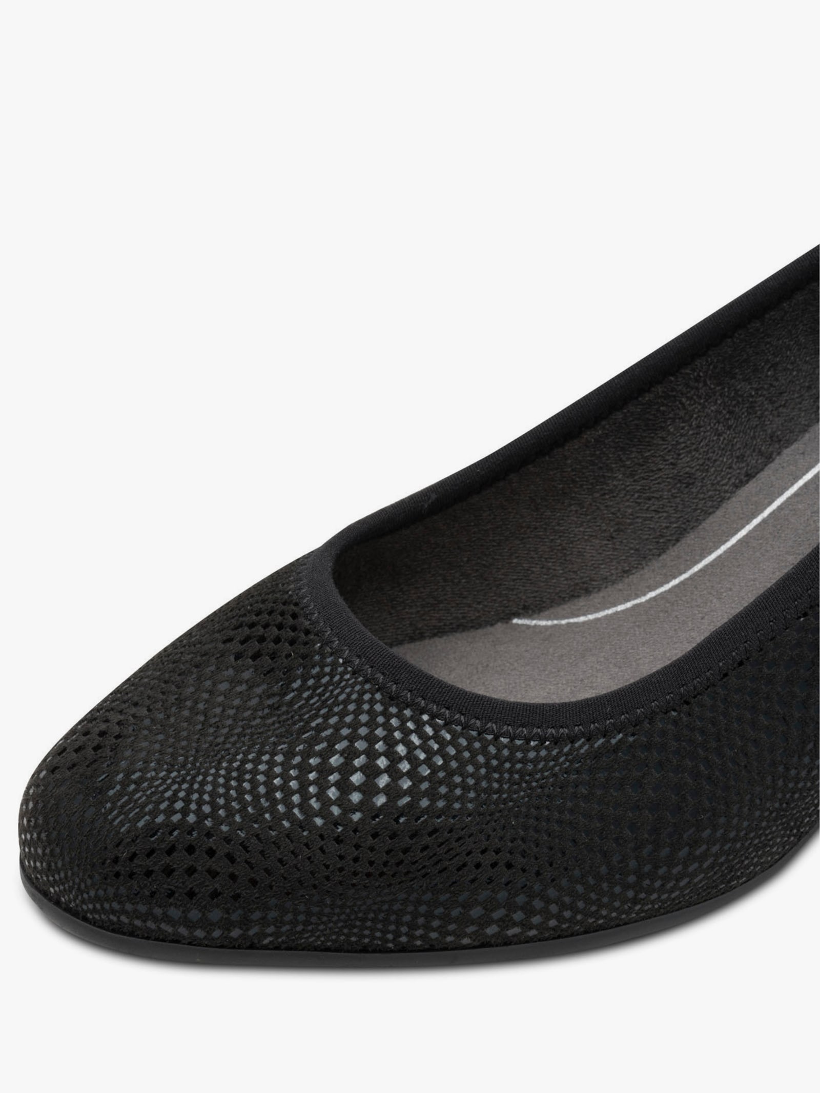 Jana Pumps mit Reptil-Prägung - schwarz