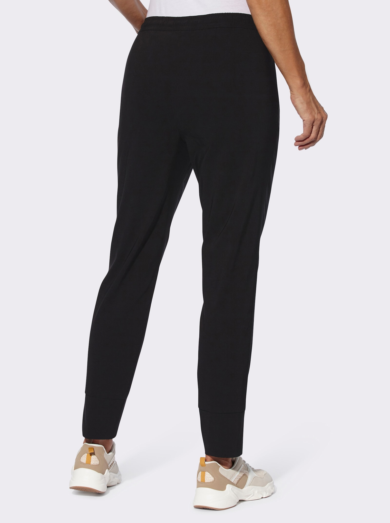 Bengalinhose mit elastischen Bündchen - schwarz