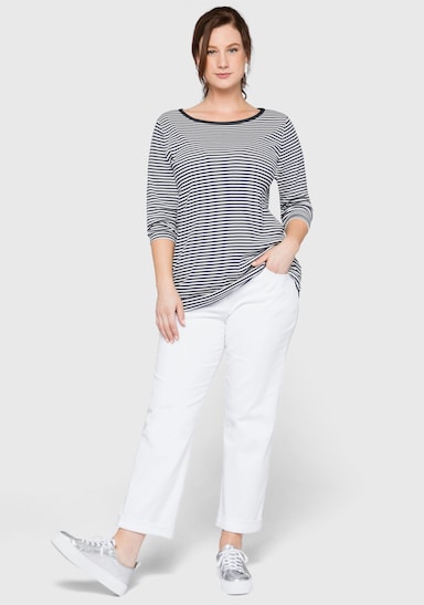 sheego Ringelshirt - marine