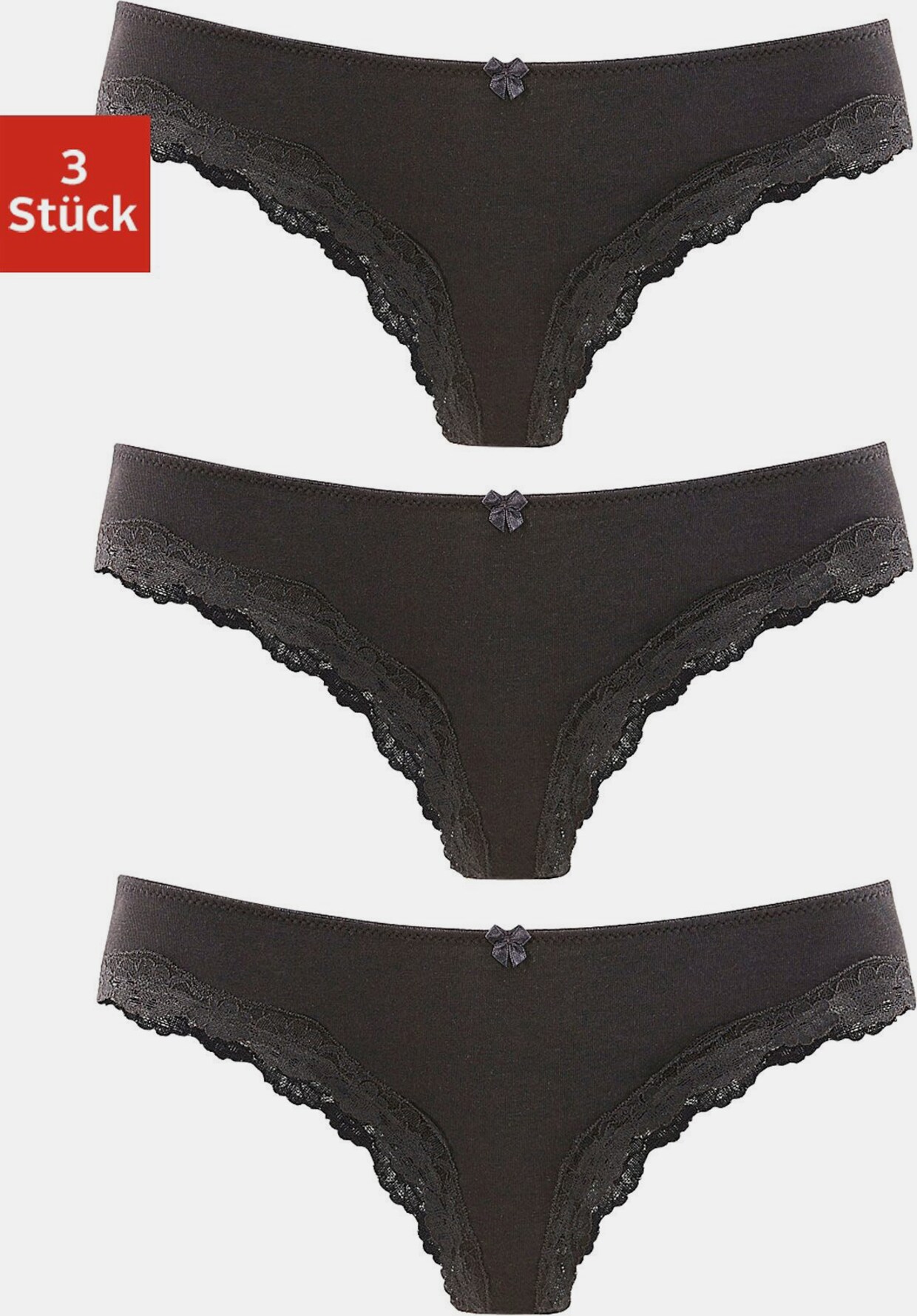 LASCANA Brasilslip - schwarz
