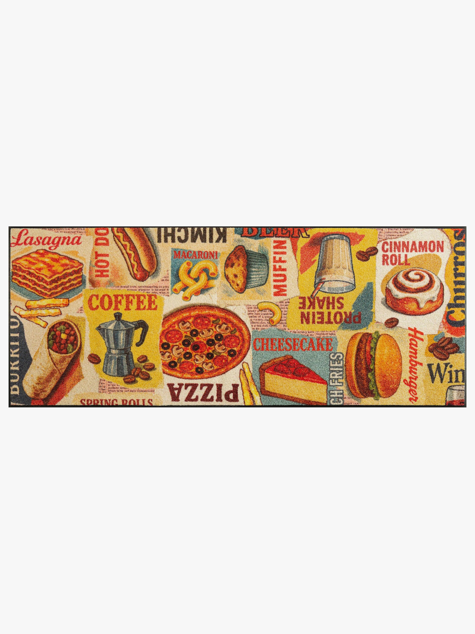 wash+dry by Kleen-Tex Fußmatte - terra-gelb