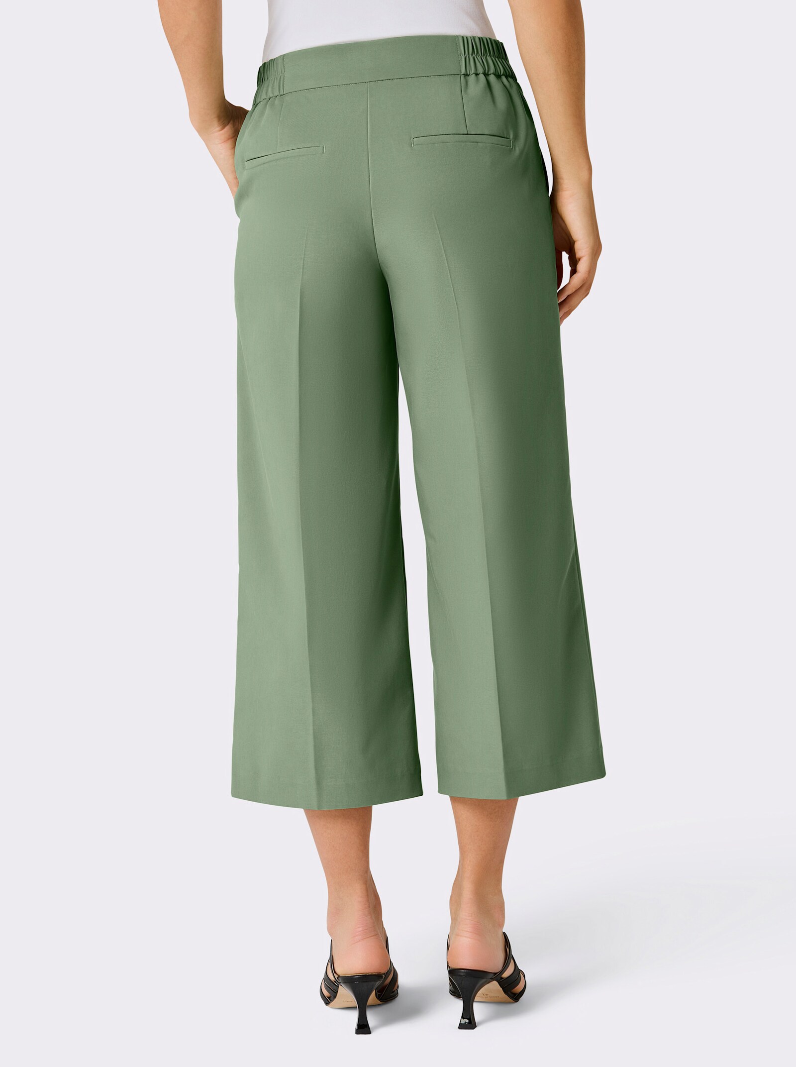 CREATION L PREMIUM Stoffhose in Web-Qualität - eucalyptus