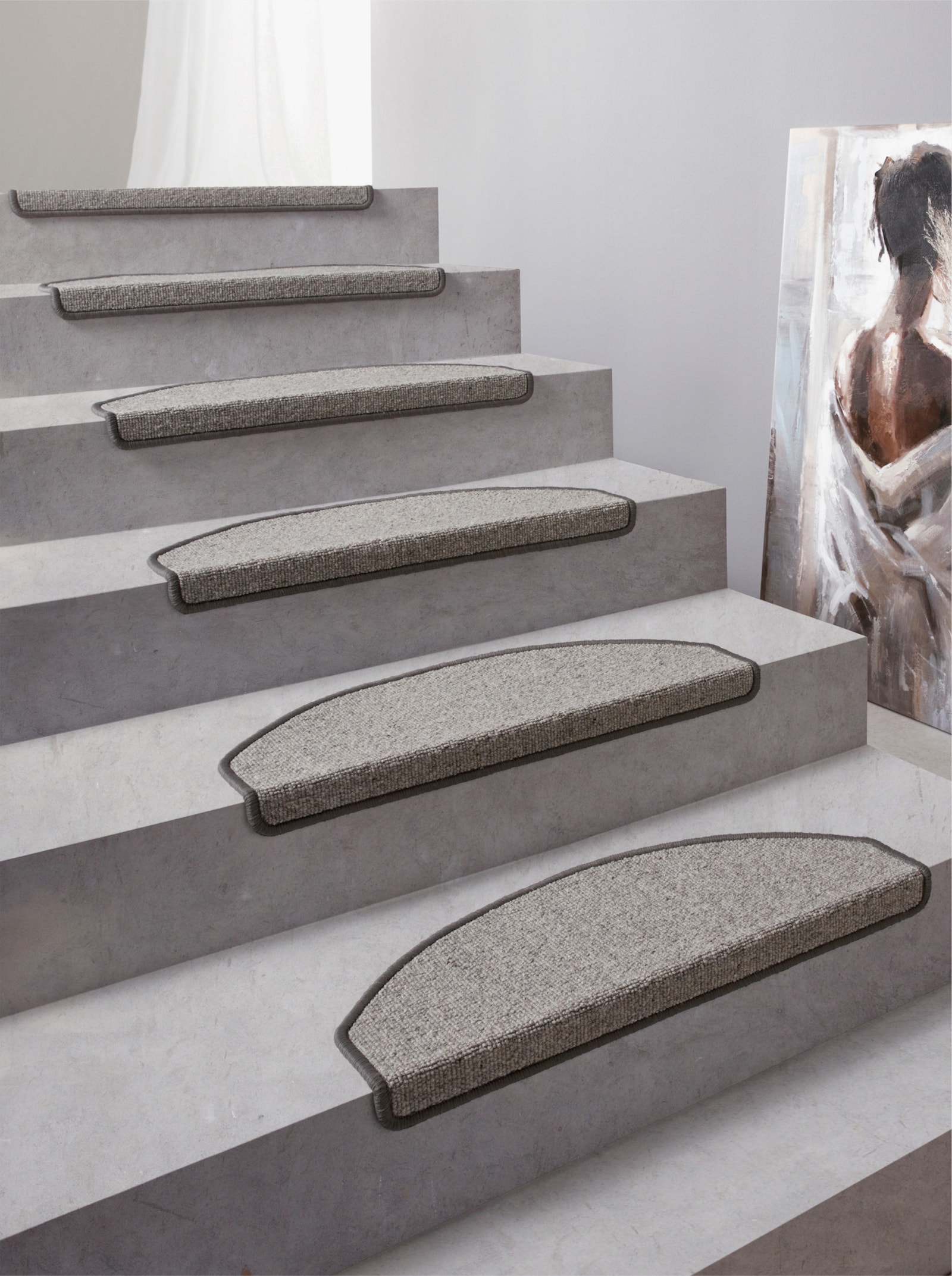 heine home Stufenmatte - grau