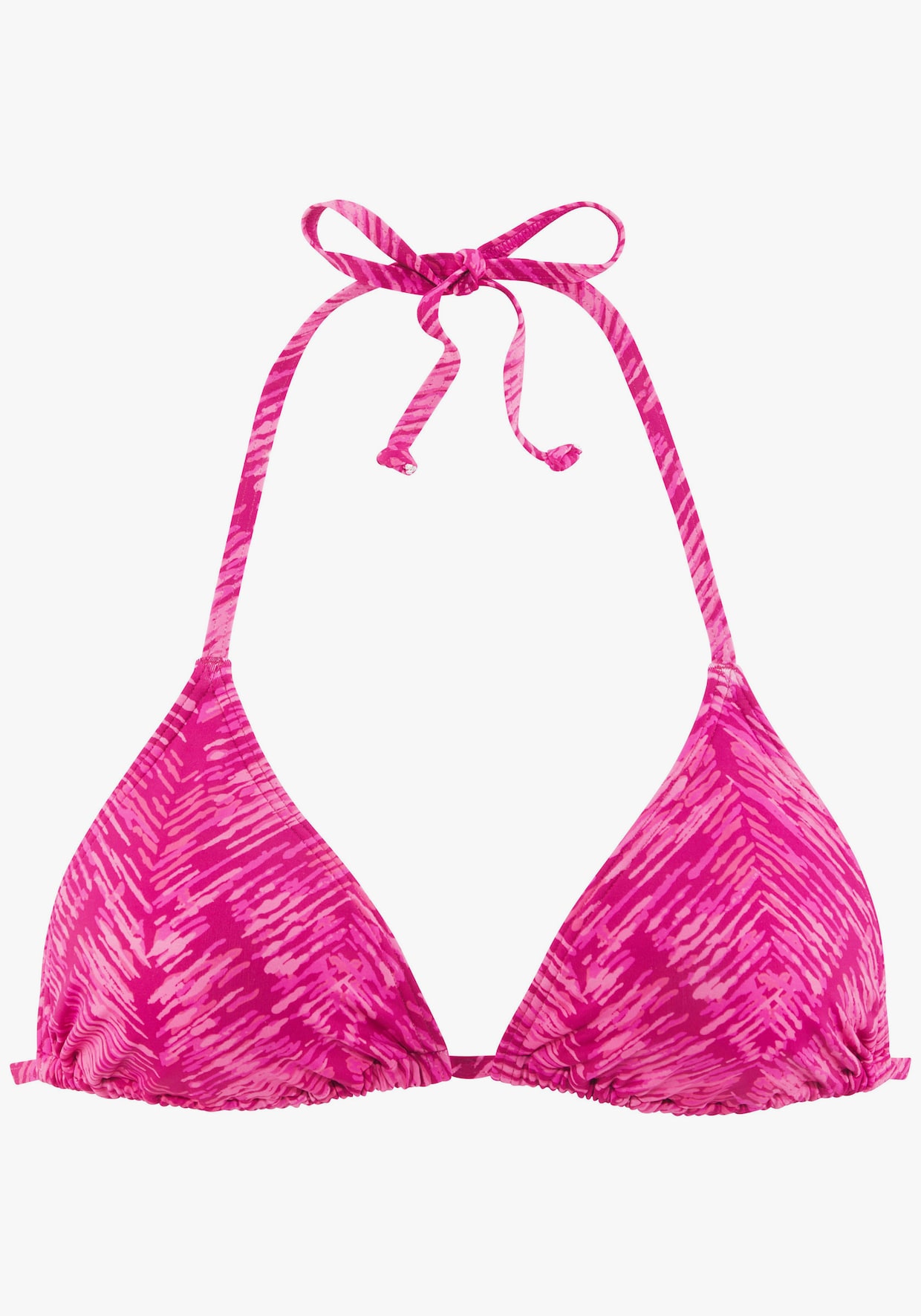 JETTE Triangel-Bikini-Top - beere bedruckt