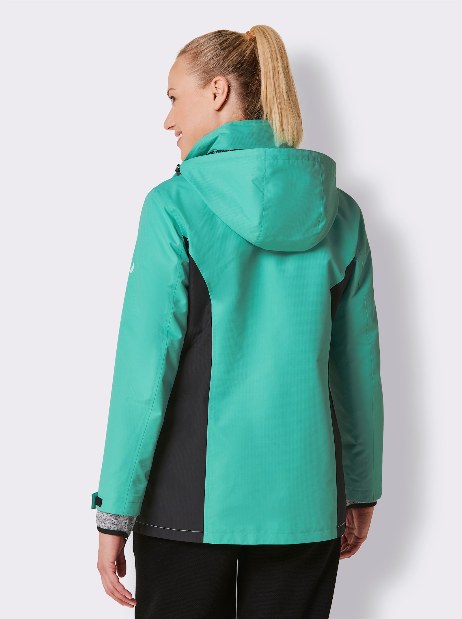 Catamaran Sports 3-in-1-Funktionsjacke mit 3 Tragevarianten - blaugrün-schwarz