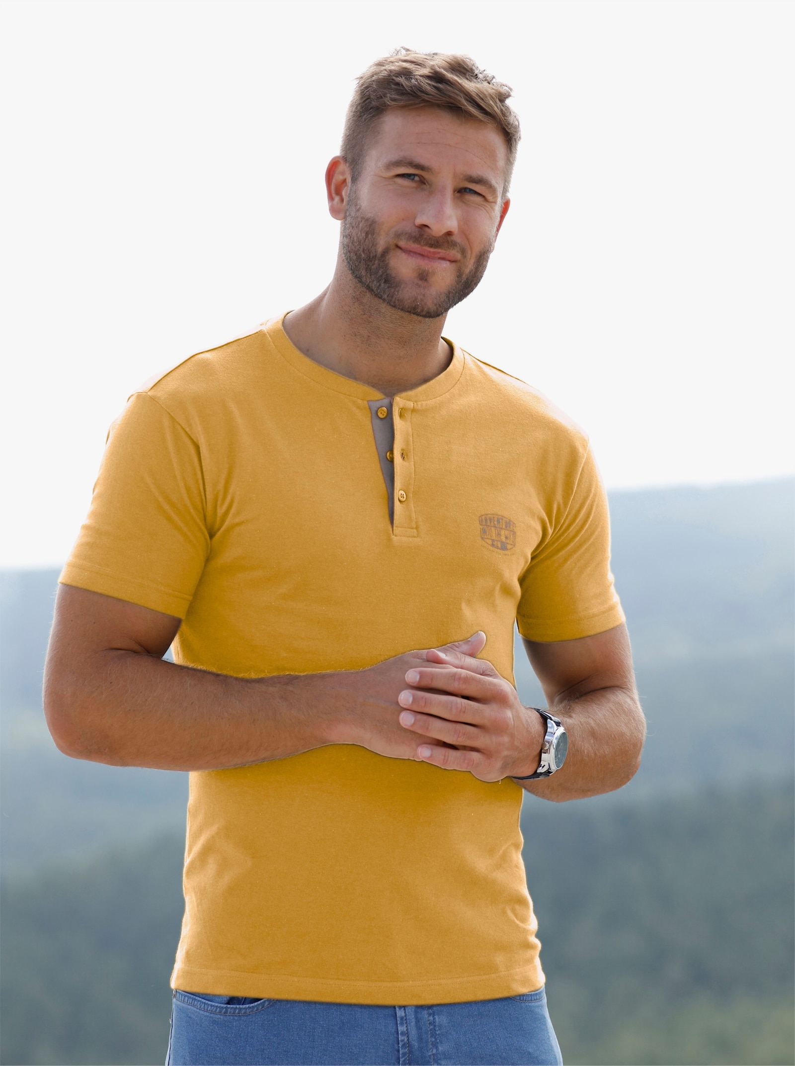 Catamaran Kurzarm-Shirt - ocker