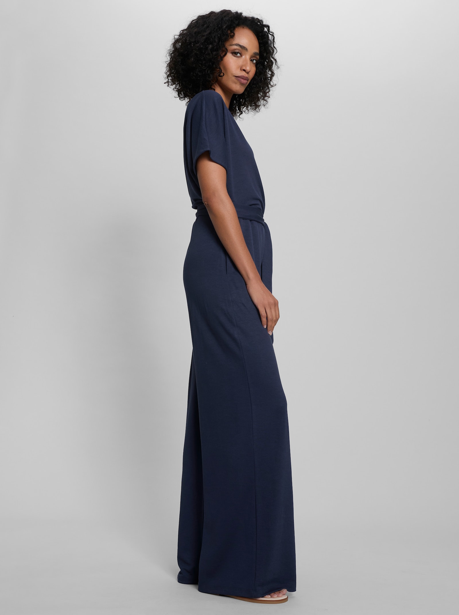 heine Jumpsuit in Wickel-Optik - marine