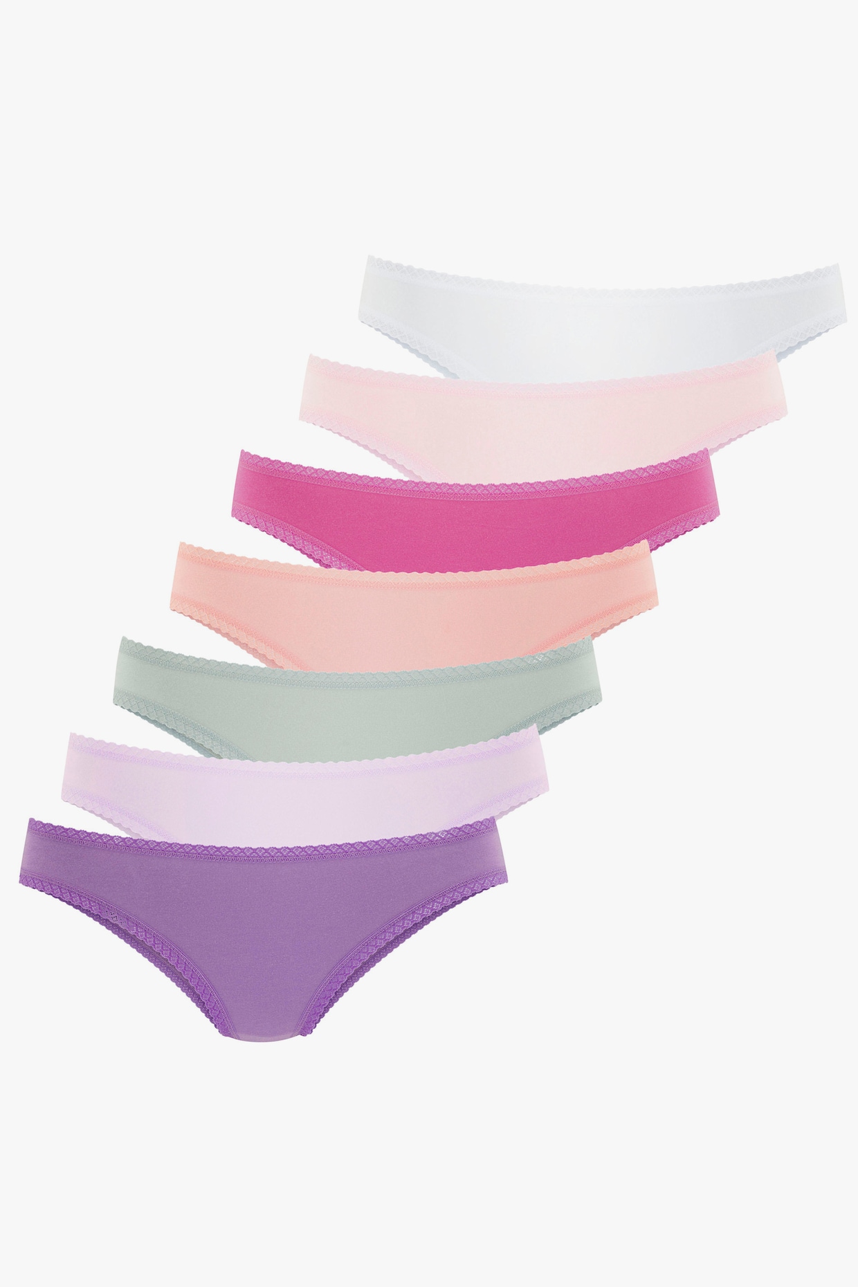 Vivance Brazilian slip - lindegroen, lila, apricot, pink, roze, wit