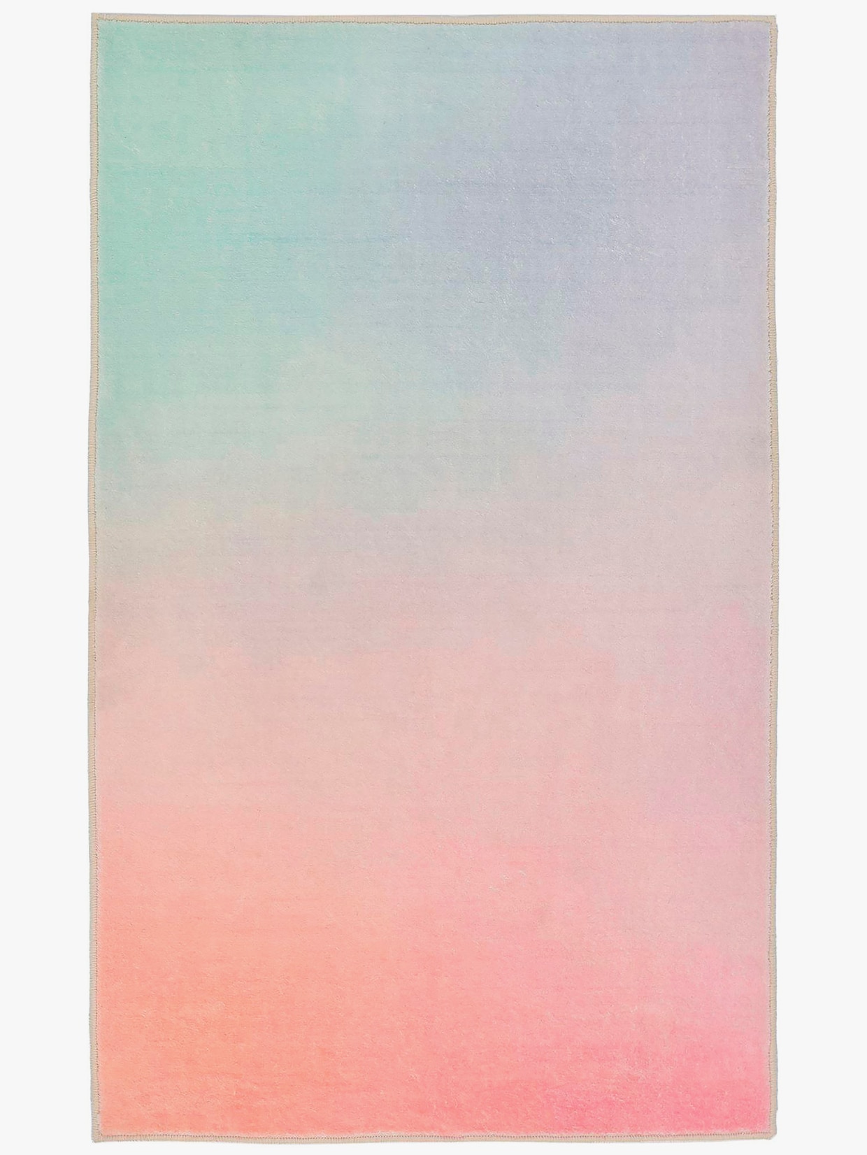 Theko Badematte - rosé + mint