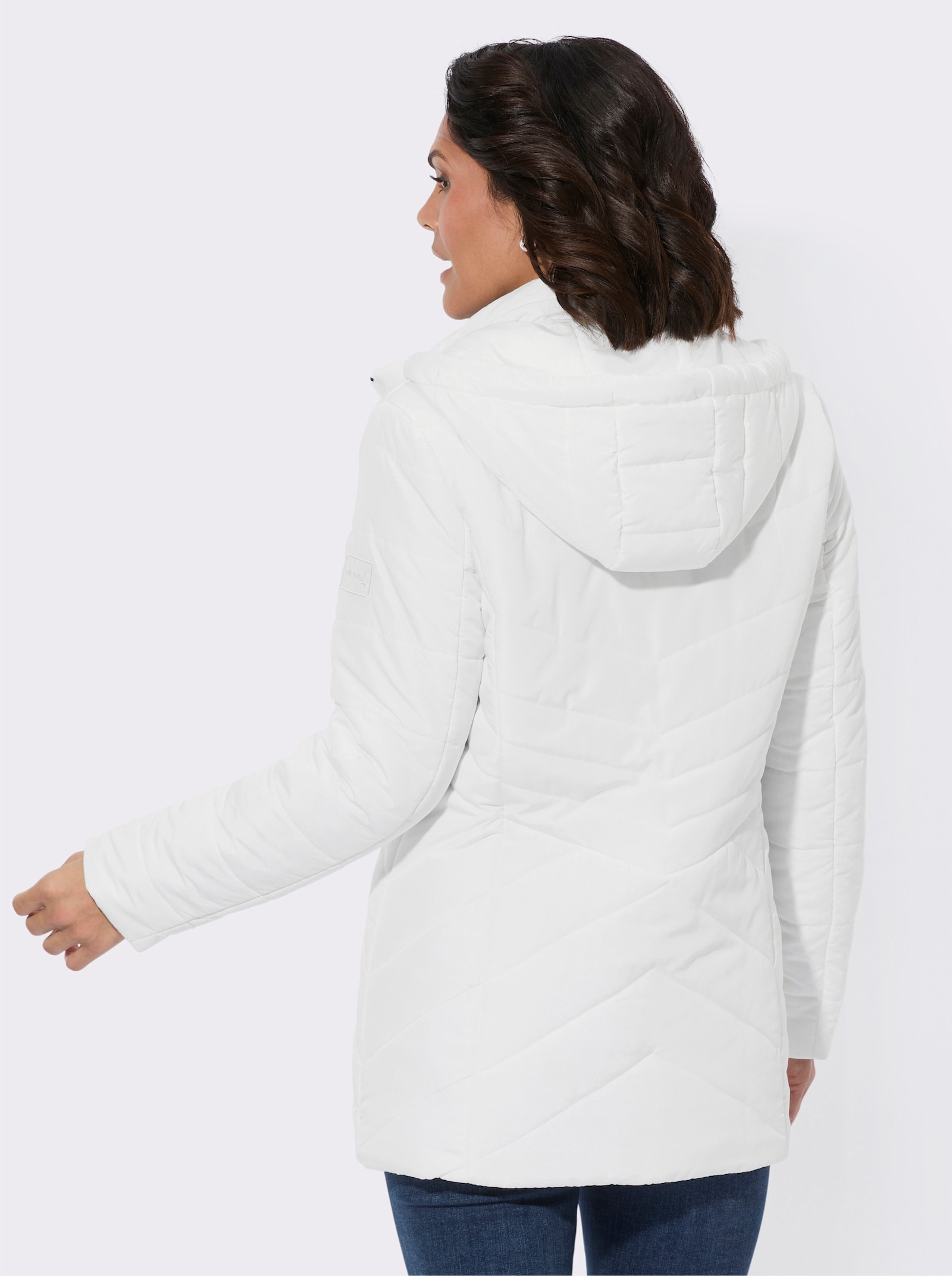 Steppjacke mit Innentasche - ecru