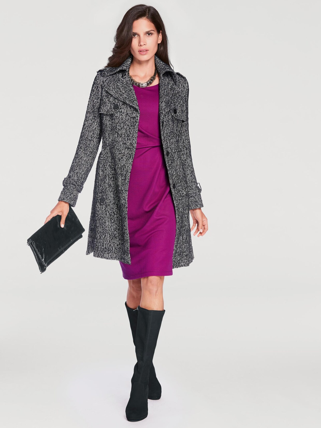 Ashley Brooke Jersey-Kleid - pink