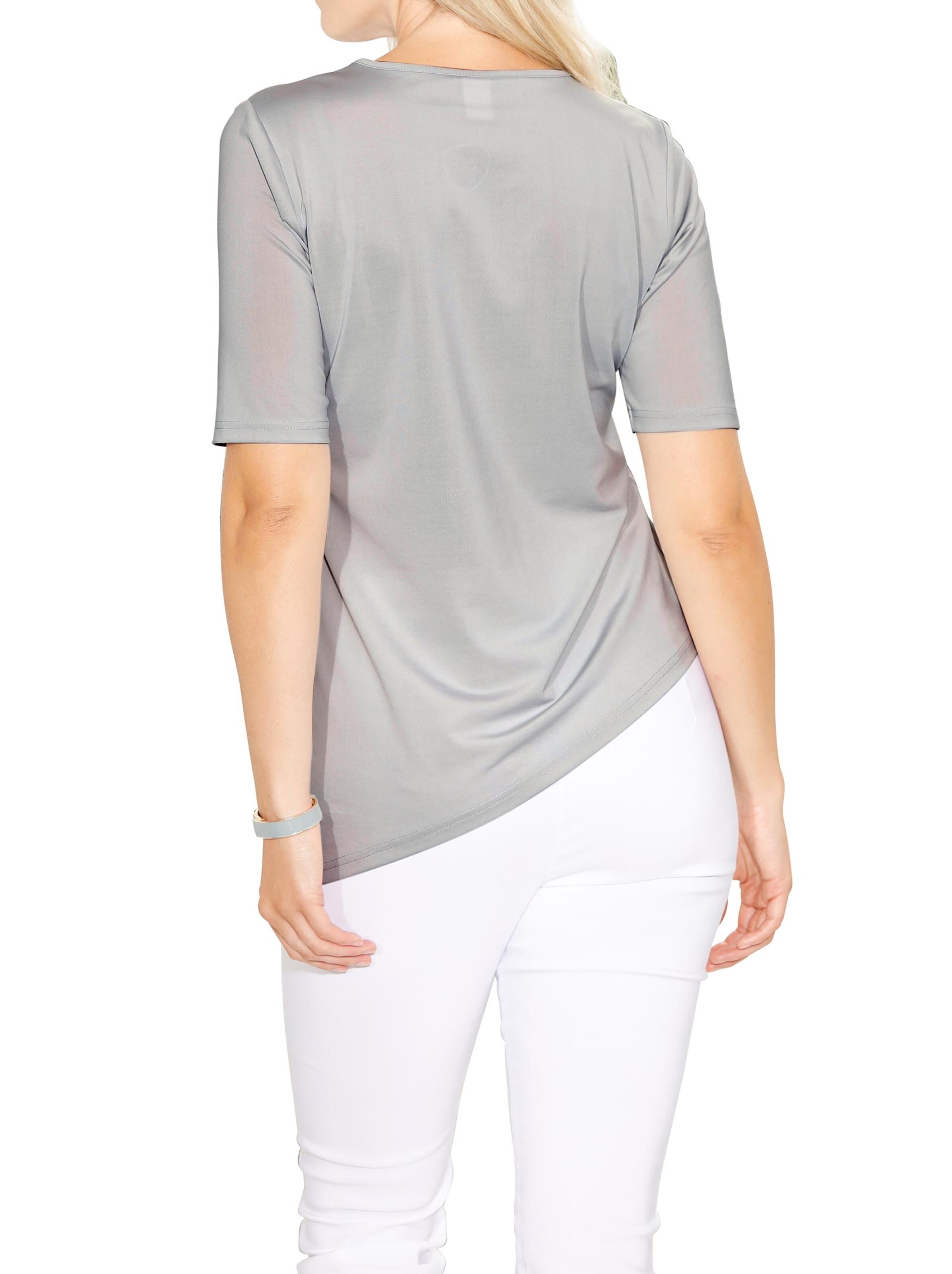 Shirt - hellgrau-gemustert