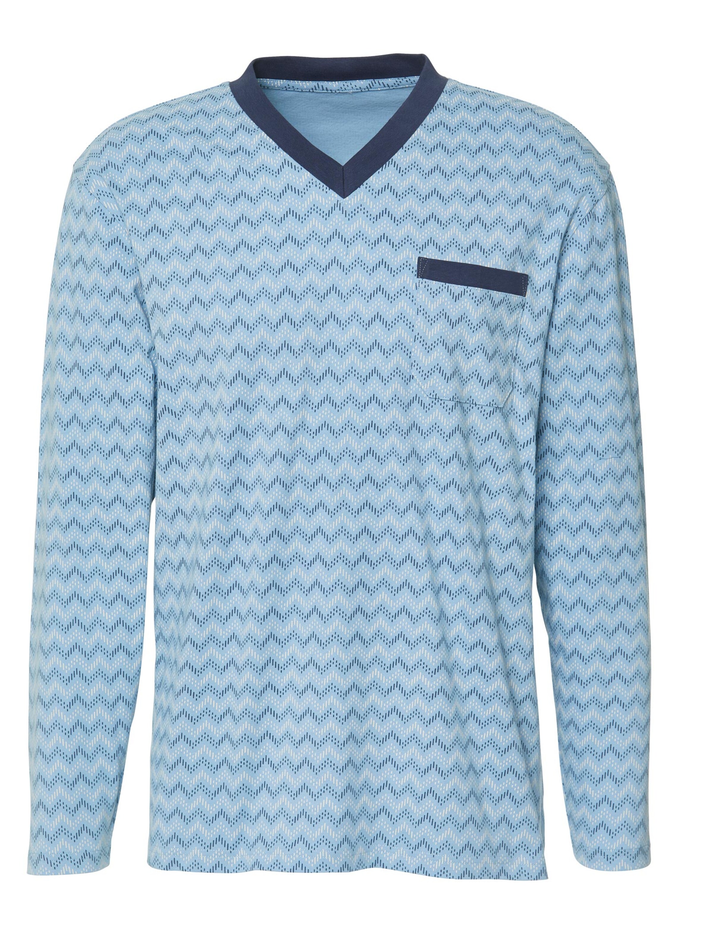 wäschepur Schlafanzüge - marine + stahlgrau