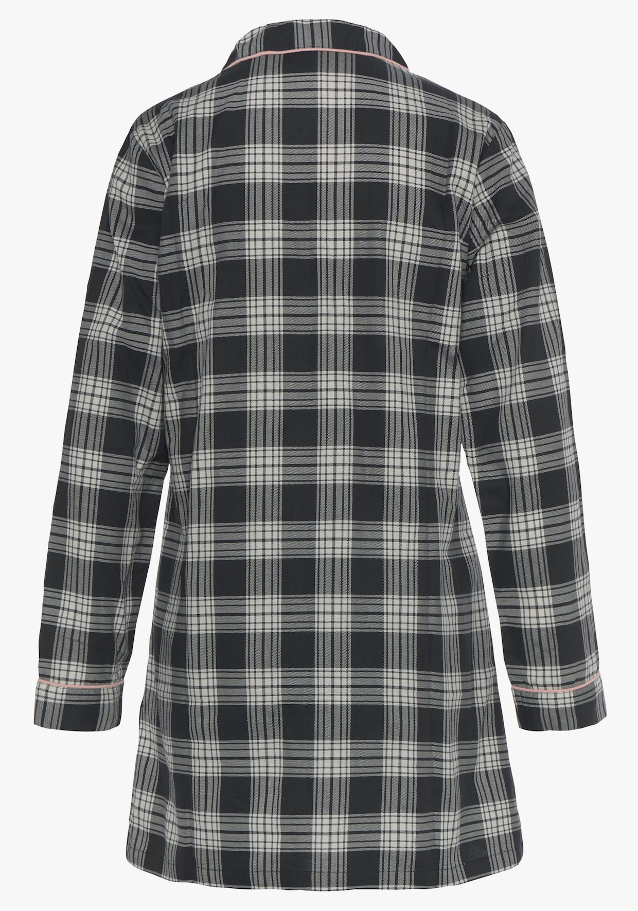 H.I.S Nachthemd - schwarz-kariert