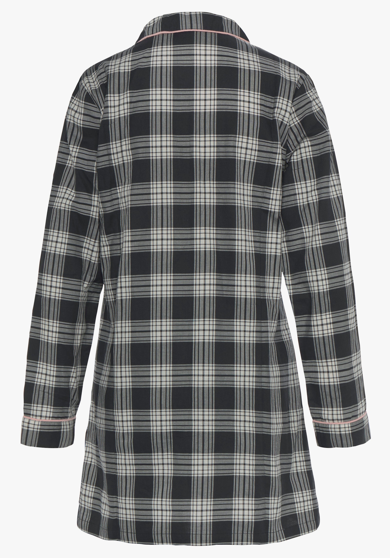 H.I.S Nachthemd - schwarz-kariert